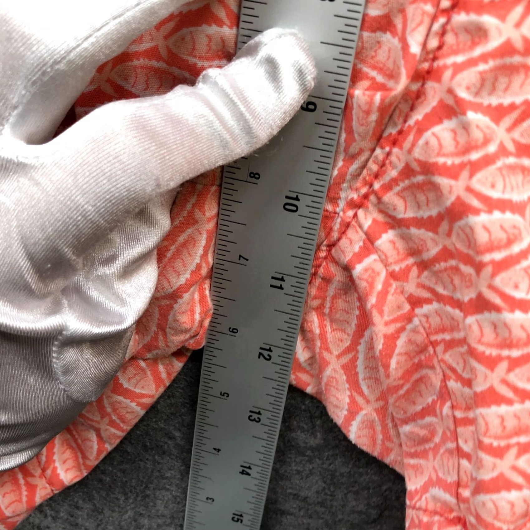 Old Navy Old Navy Chino Shorts Womens 16 Coral Pink Salmon Goldfish Printed Fish Tropical Casual Size 38" / US 16 / IT 52 - 5 Thumbnail