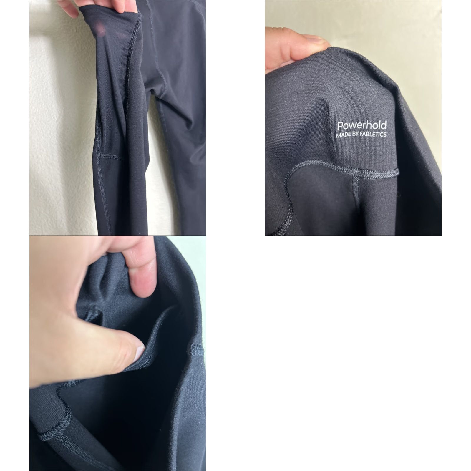 Fabletics Fabletics Powerhold Leggings Capri Black 26x22 Women's Size 26" / US 2 / IT 38 - 9 Thumbnail