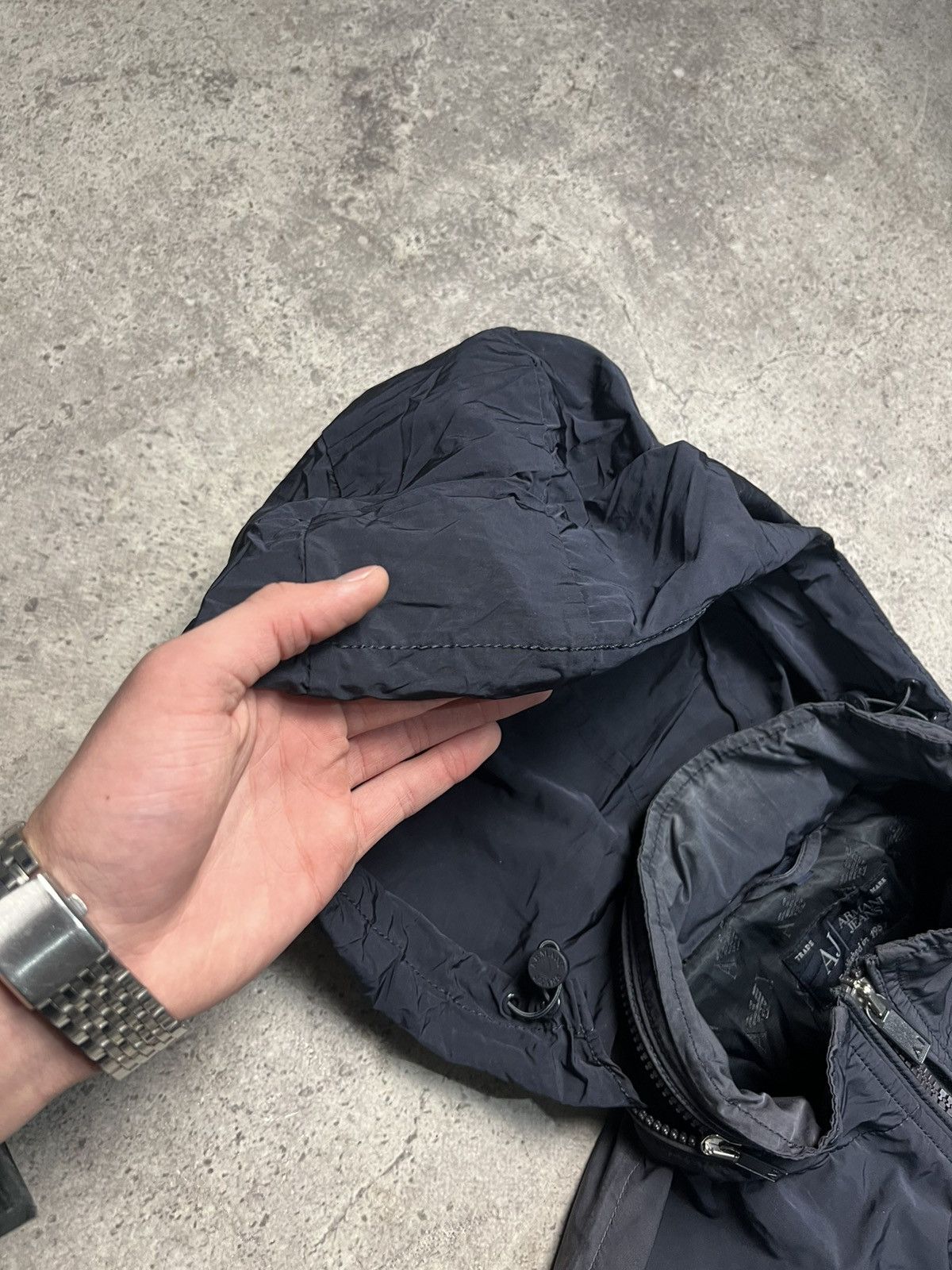 Armani Armani nylon bomber Jacket Navy blue Size US L / EU 52-54 / 3 - 18 Thumbnail