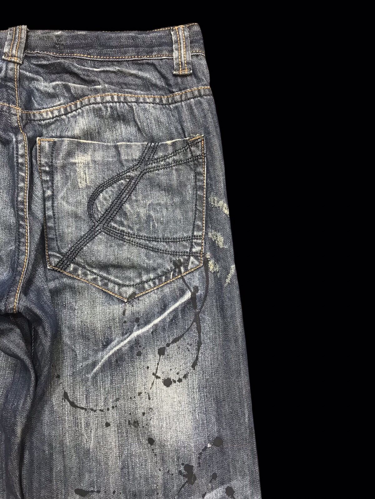 Seditionaries 💥PUNK DENIM💥punk ministry Paint Splatter Punk Denim F301 Size US 31 - 14 Thumbnail