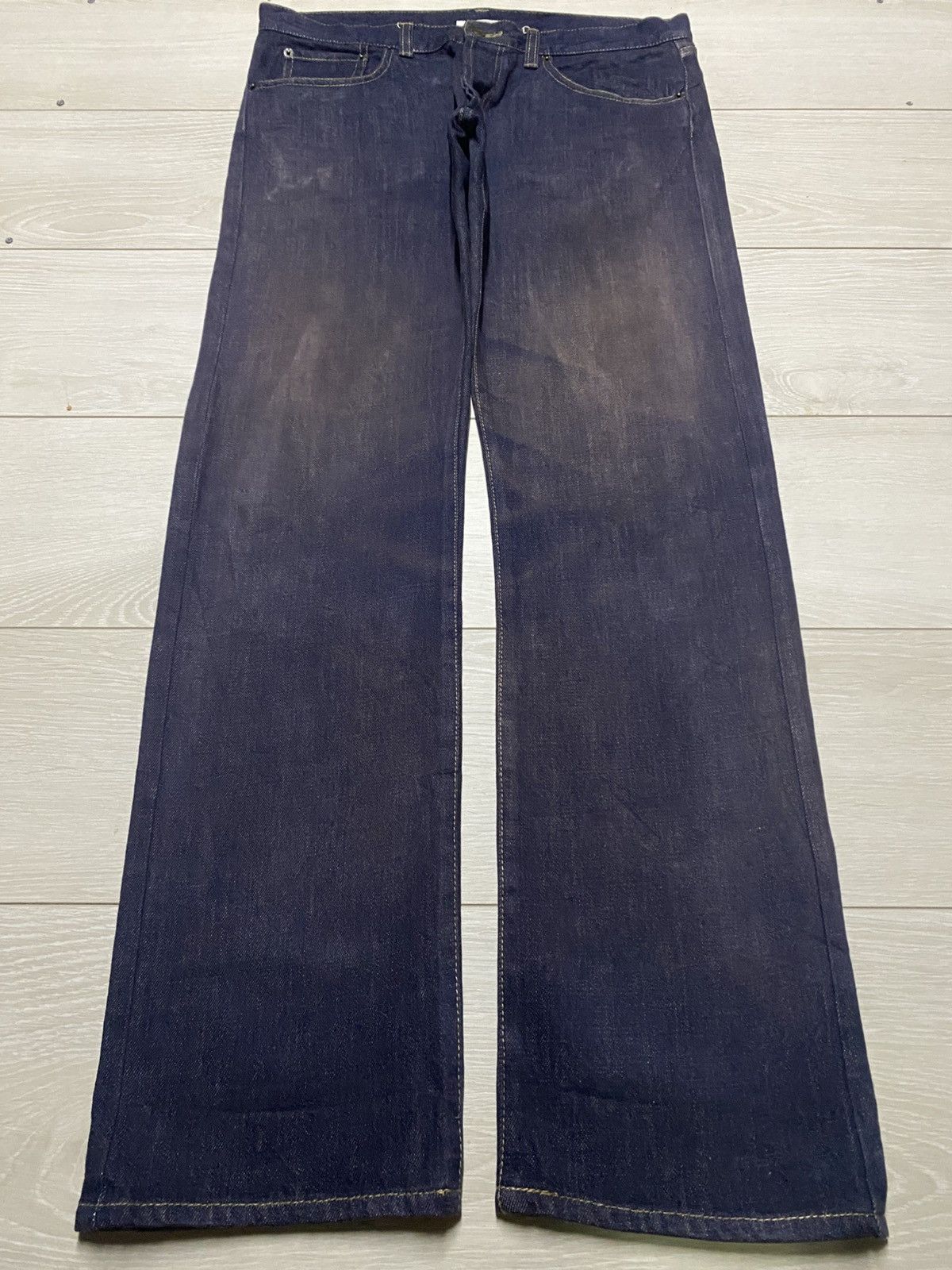 Hysteric Glamour Vintage Global Work Dark Blue Grunge Loose Jeans Size US 36 / EU 52 - 1 Thumbnail
