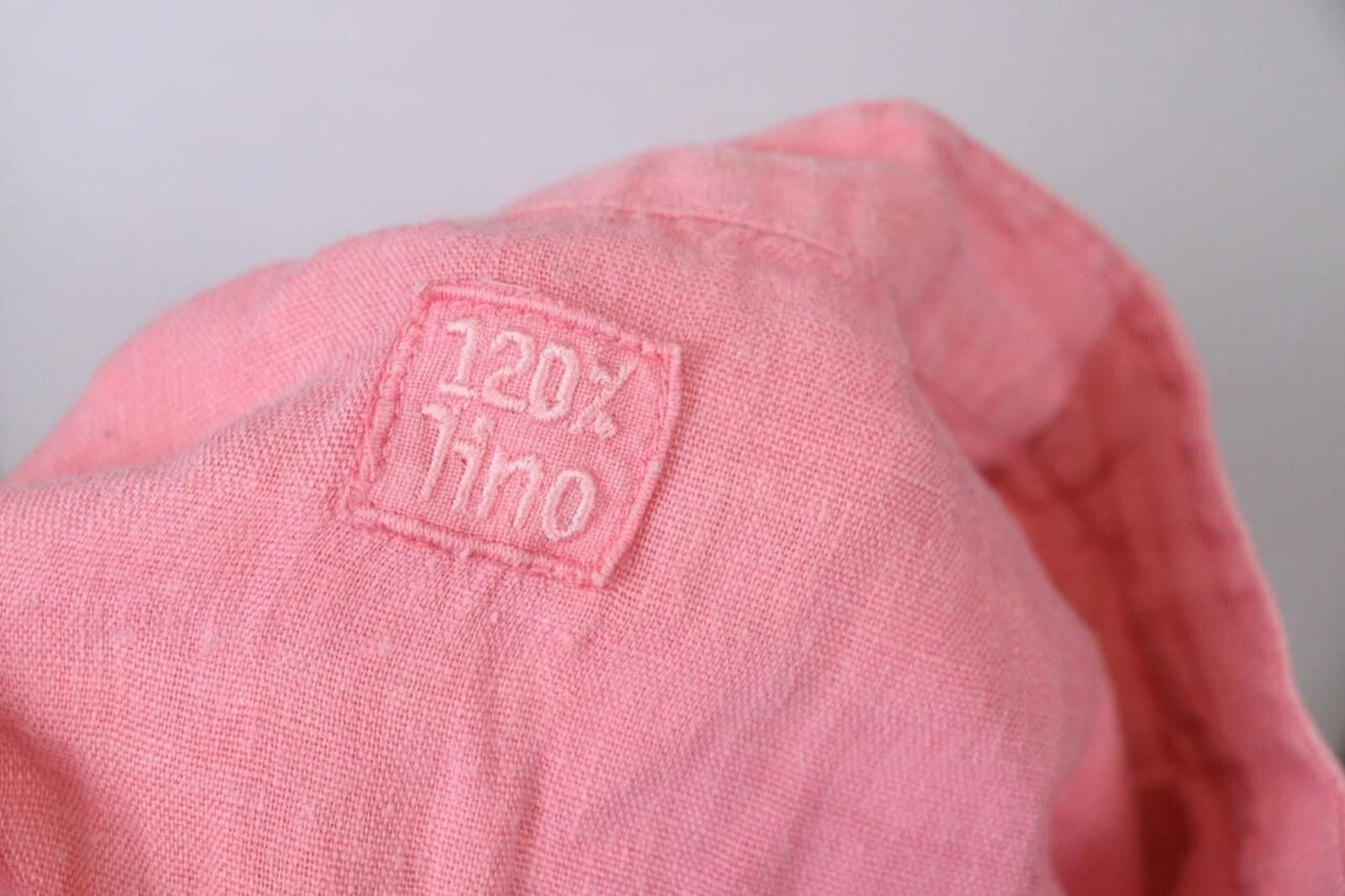 120% Lino 120% Lino Pink Ruffled Trim V-Neck Sheath Dress Size 40 Size M / US 6-8 / IT 42-44 - 12 Thumbnail