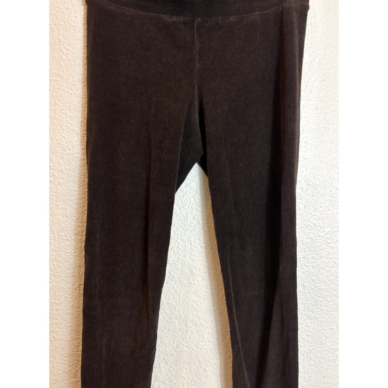 Vince Vince Womens Large Corduroy Brown Pull On Pants Cotton Virgin Wool Chino 28x30 L Brown Womens Pants Size 36" / US 14 / IT 50 - 3 Thumbnail