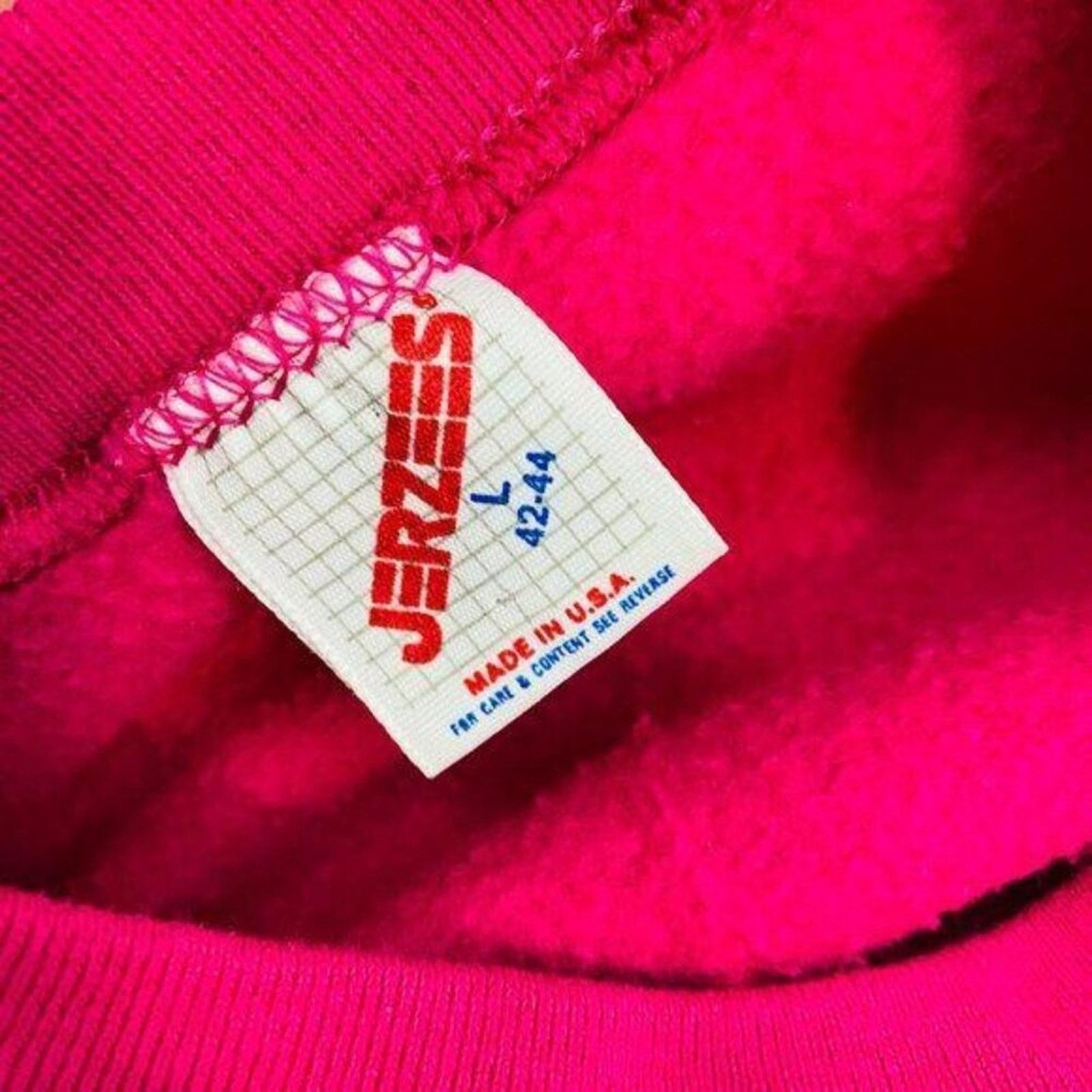 Jerzees Vintage 90s Jerzees Pullover Sweatshirt Puff Graphic Large Size L / US 10 / IT 46 - 7 Thumbnail