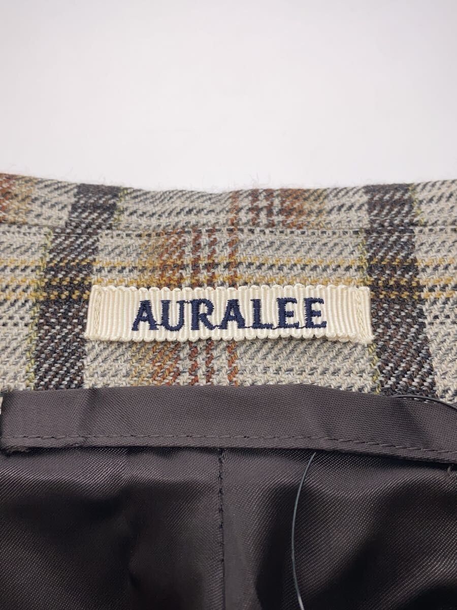 Auralee Gray Wool Double Face Check Soutien Collar Co Size US L / EU 52-54 / 3 - 3 Thumbnail