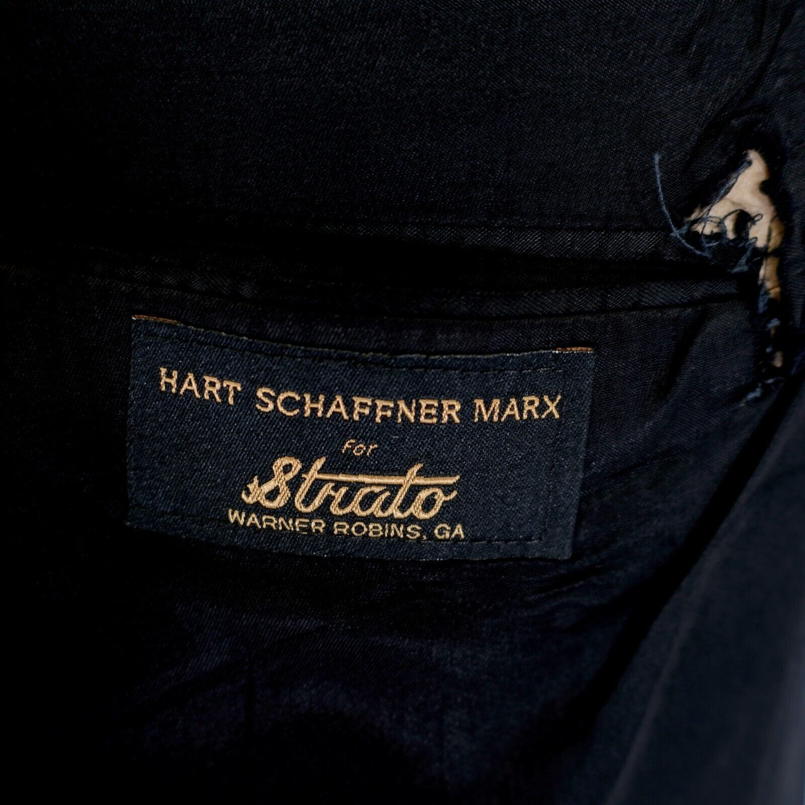Hart Schaffner Marx DAMAGED Hart Schaffner Marx Black Wool 44R Blazer 2 Silver B Size 44R - 11 Thumbnail