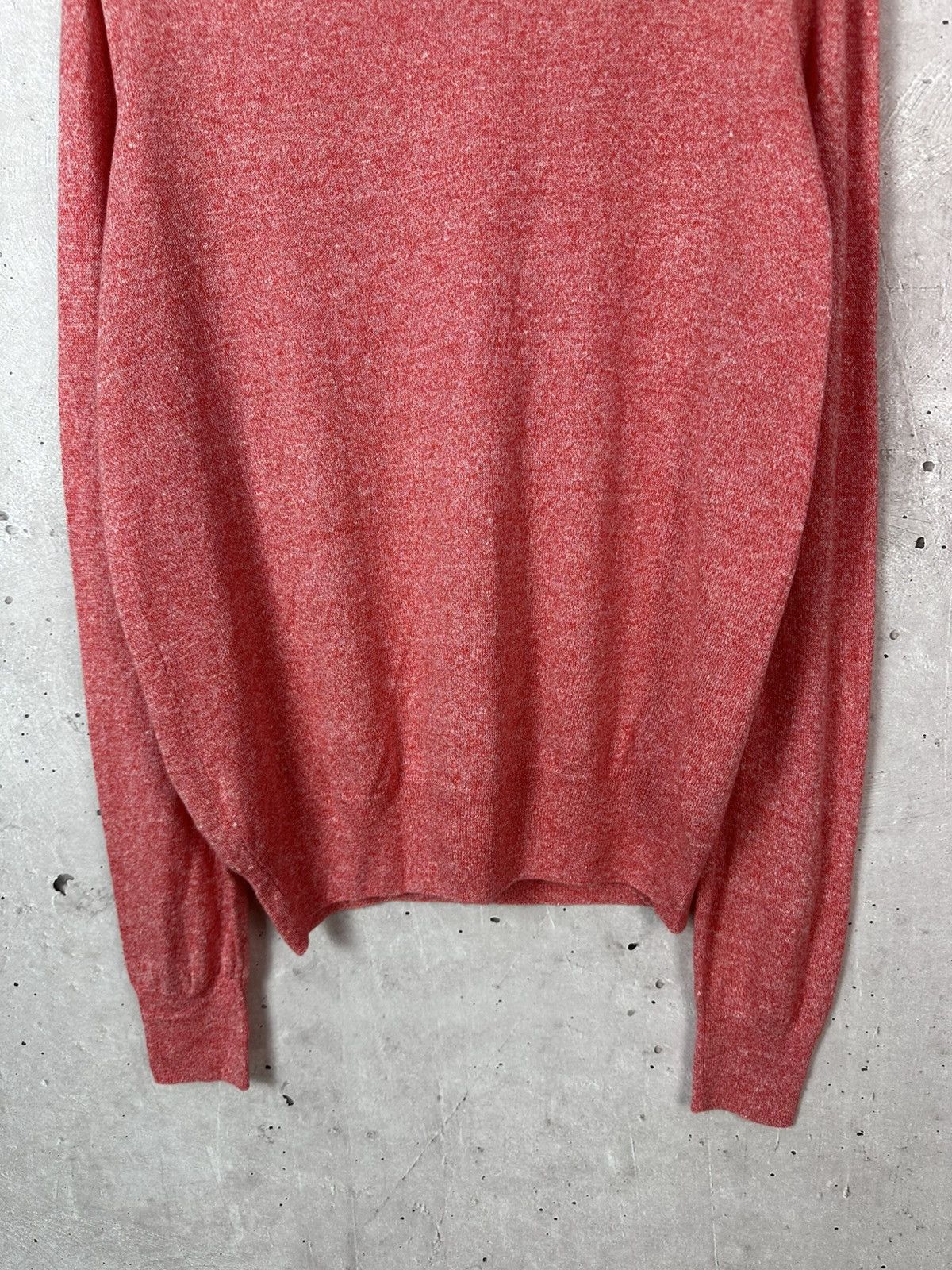 Boggi Boggi Coral Knit Cotton-Linen Blend V-Neck Men’s Sweater Size US S / EU 44-46 / 1 - 7 Thumbnail