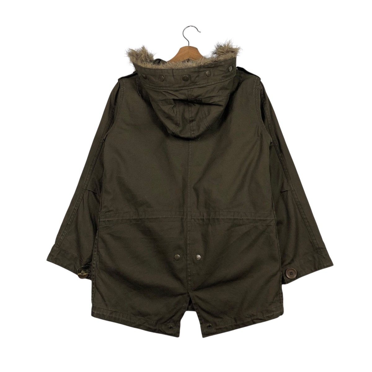 Japanese Brand TETSU Olive Military Oversized Parka / Deep Mods Shape Size US M / EU 48-50 / 2 - 9 Thumbnail