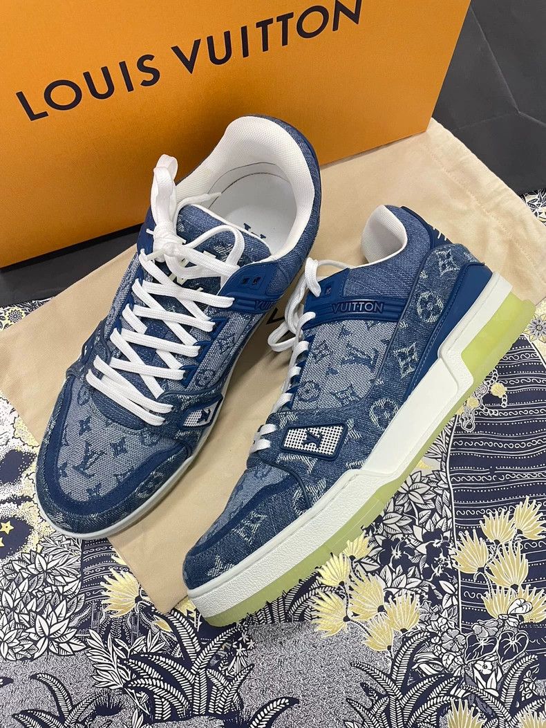 Louis Vuitton Louis Vuitton Tannin n Blue Denim shoes Size US 7 / EU 40 - 1 Thumbnail