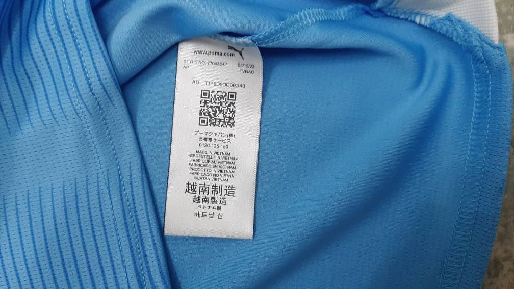 Puma Manchester City Puma Home Jersey 2023/24 Size Large Size US L / EU 52-54 / 3 - 7 Thumbnail