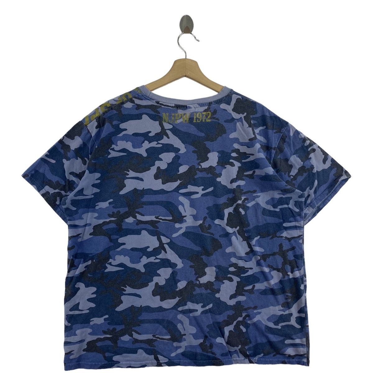 Other NJPW 1972 New Japan Pro-Wrestling Big Print Camouflage Blue Size US XL / EU 56 / 4 - 4 Thumbnail
