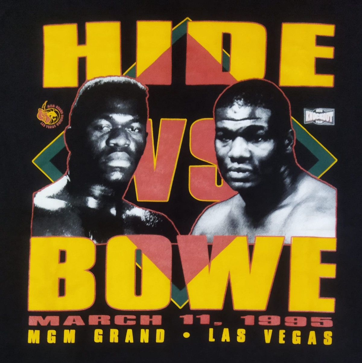 Vintage Vintage 90s Boxing Hide vs Bowe Shirt Size US XL / EU 56 / 4 - 2 Thumbnail