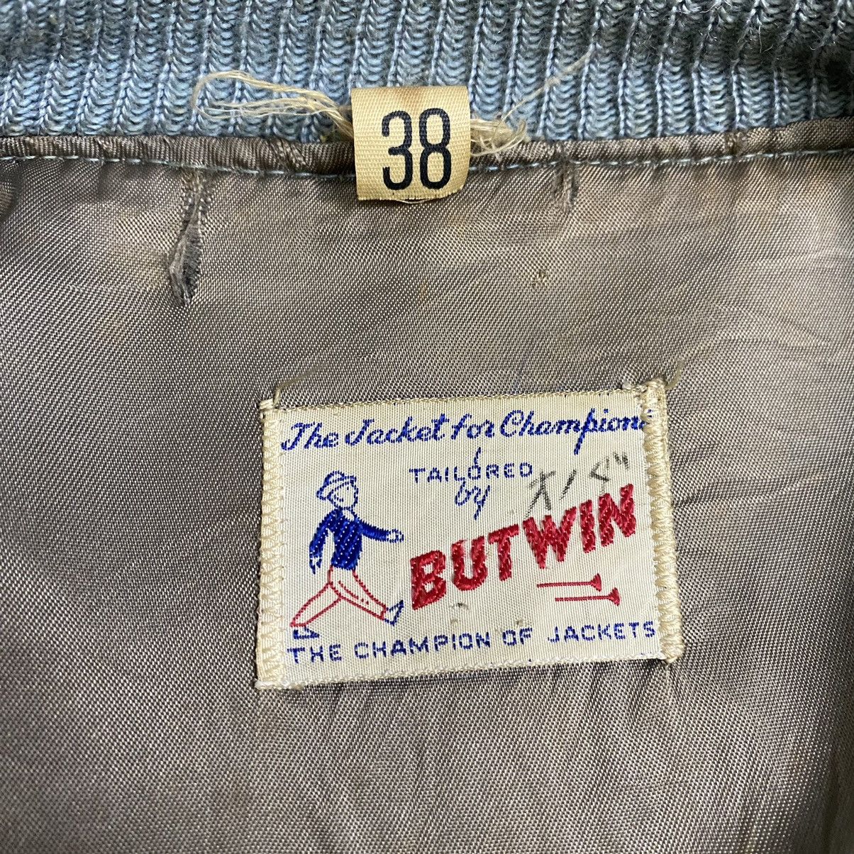 Vintage RARE 50s BUTWIN THE CHAMPION VARSITY JACKET Size US M / EU 48-50 / 2 - 14 Thumbnail