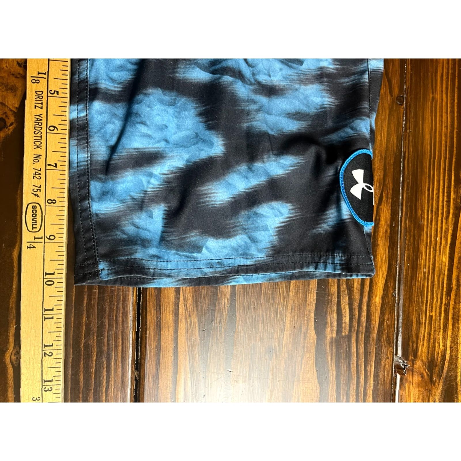 Under Armour Under armour Heat Gear Shorts Men's 28 Blue Black Board/Swim Trunks Loose Size US 28 / EU 44 - 6 Thumbnail