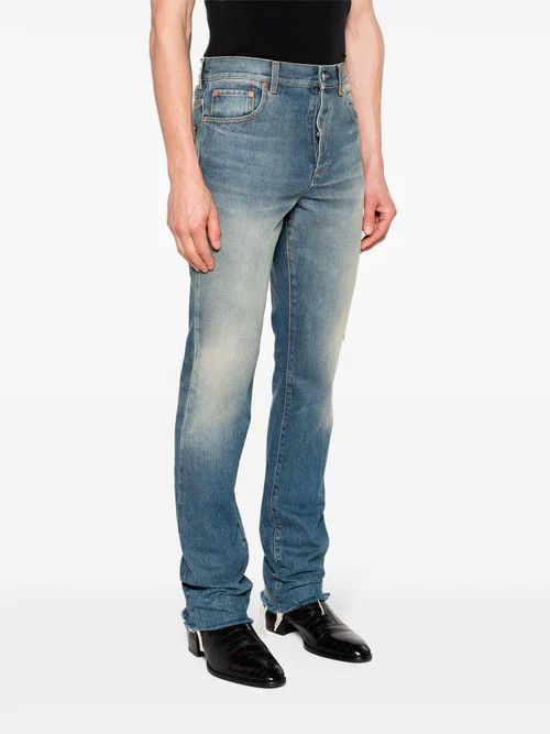 Gucci o1mt1gz0525 Denim Pant With Label in Blue Size US 34 / EU 50 - 3 Thumbnail