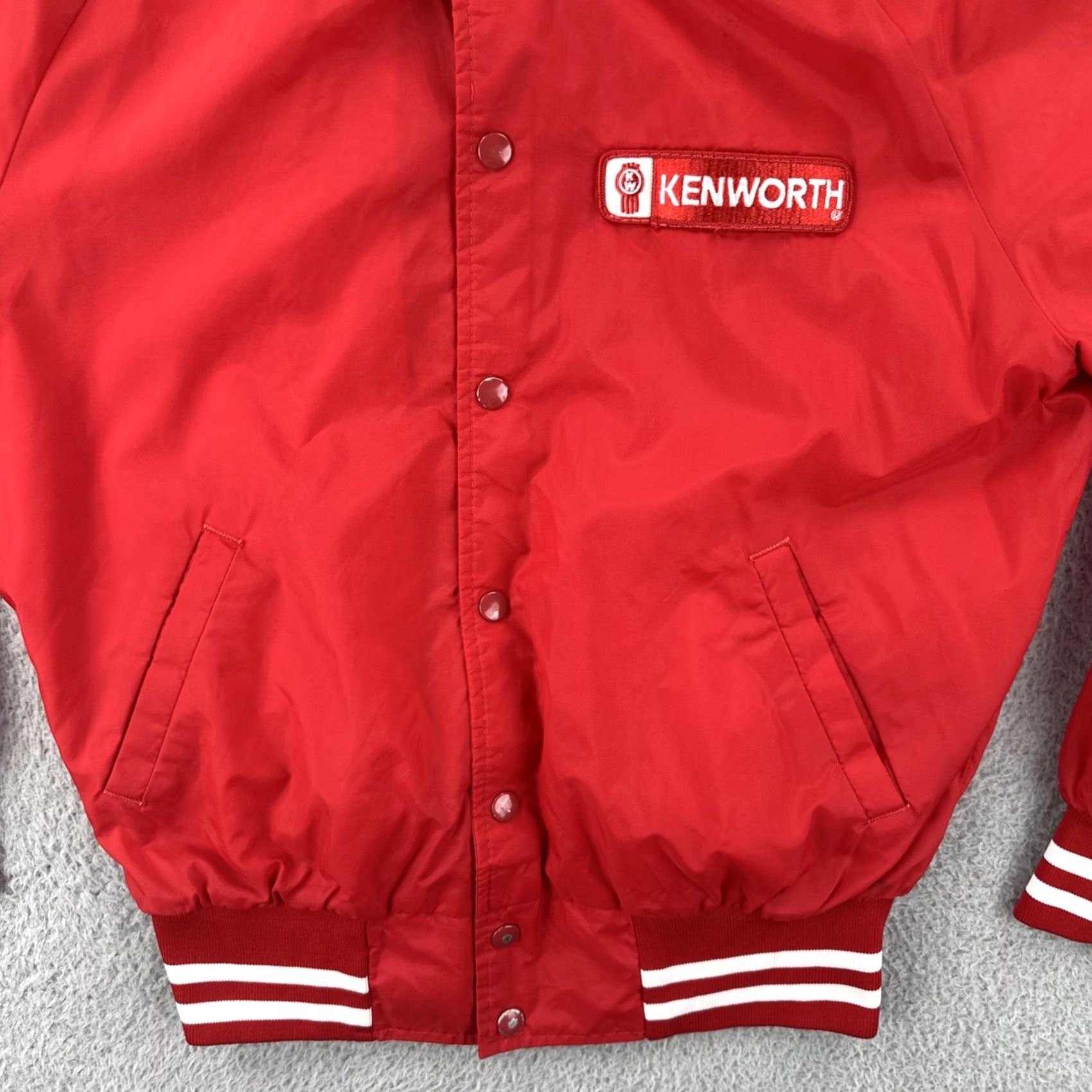 Vintage VINTAGE Sportsmaster Jacket Shirt Red Kenworth Patch M Adults Mens Size US M / EU 48-50 / 2 - 4 Thumbnail