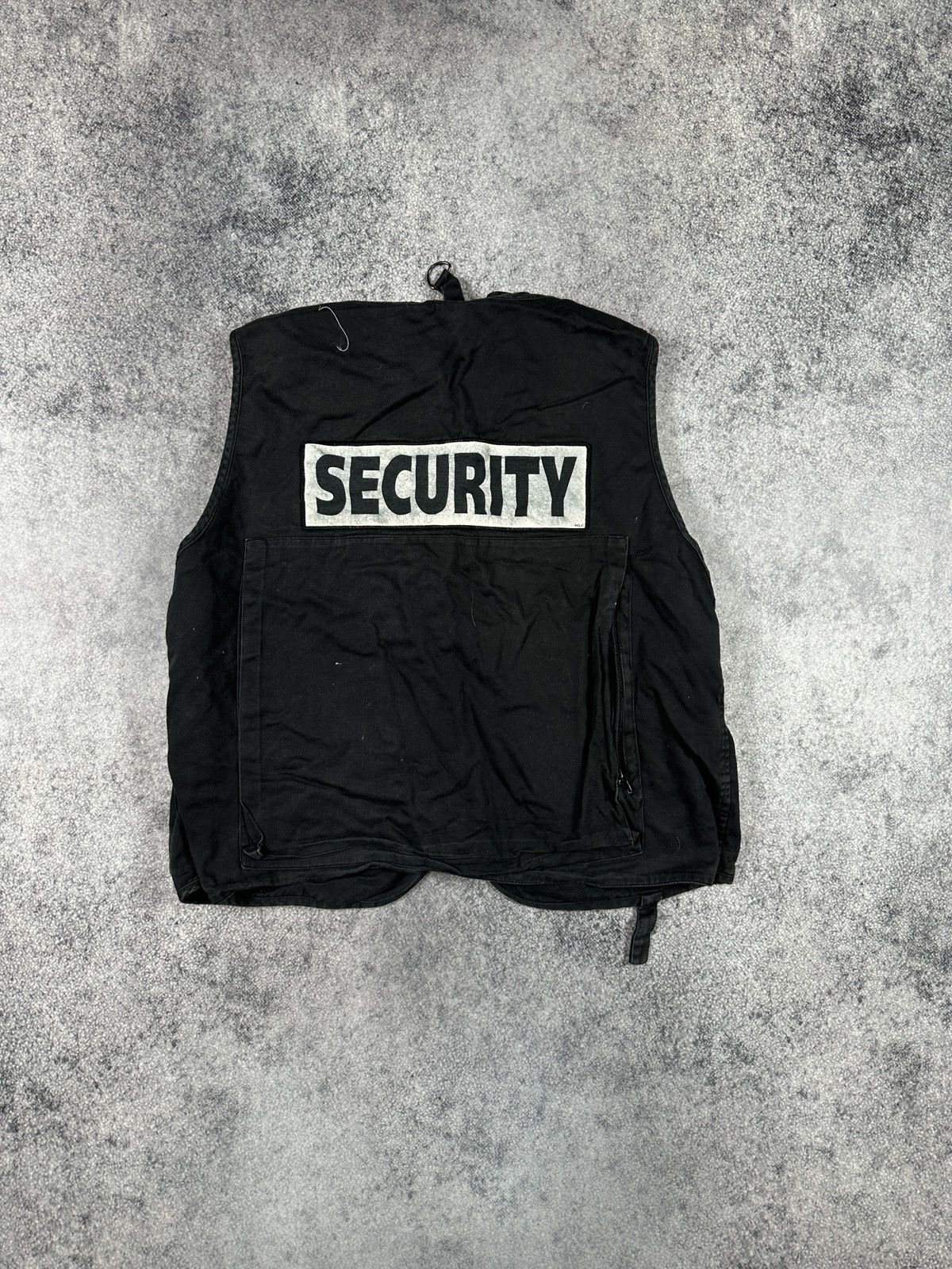 Vintage Vintage Security Back Big Logo Pocket Vests Streetwear Rare Size US L / EU 52-54 / 3 - 1 Thumbnail
