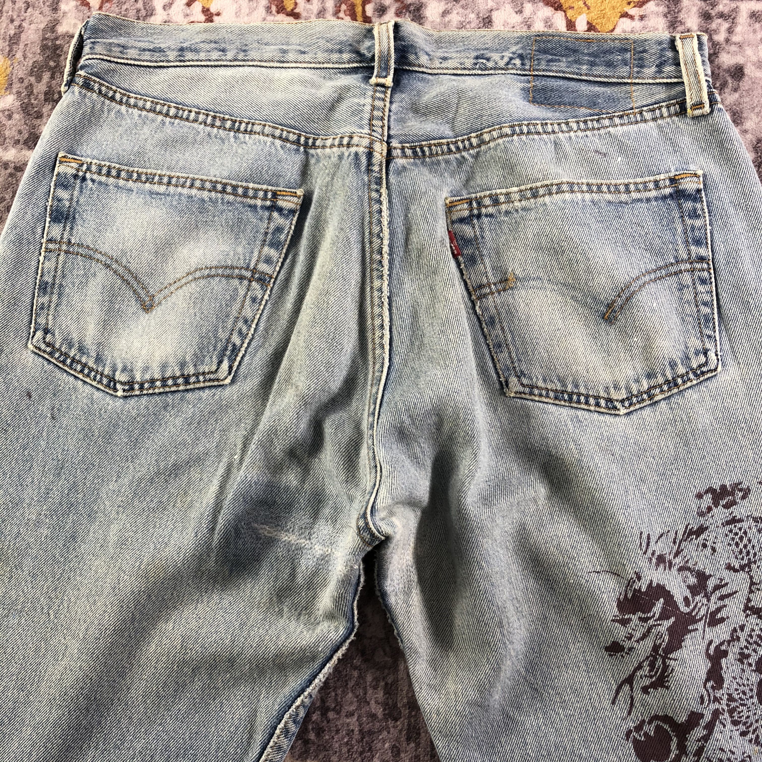 Levi's Vintage 90s Distress Levis 501 Jeans-JM3301 Size US 33 - 6 Thumbnail