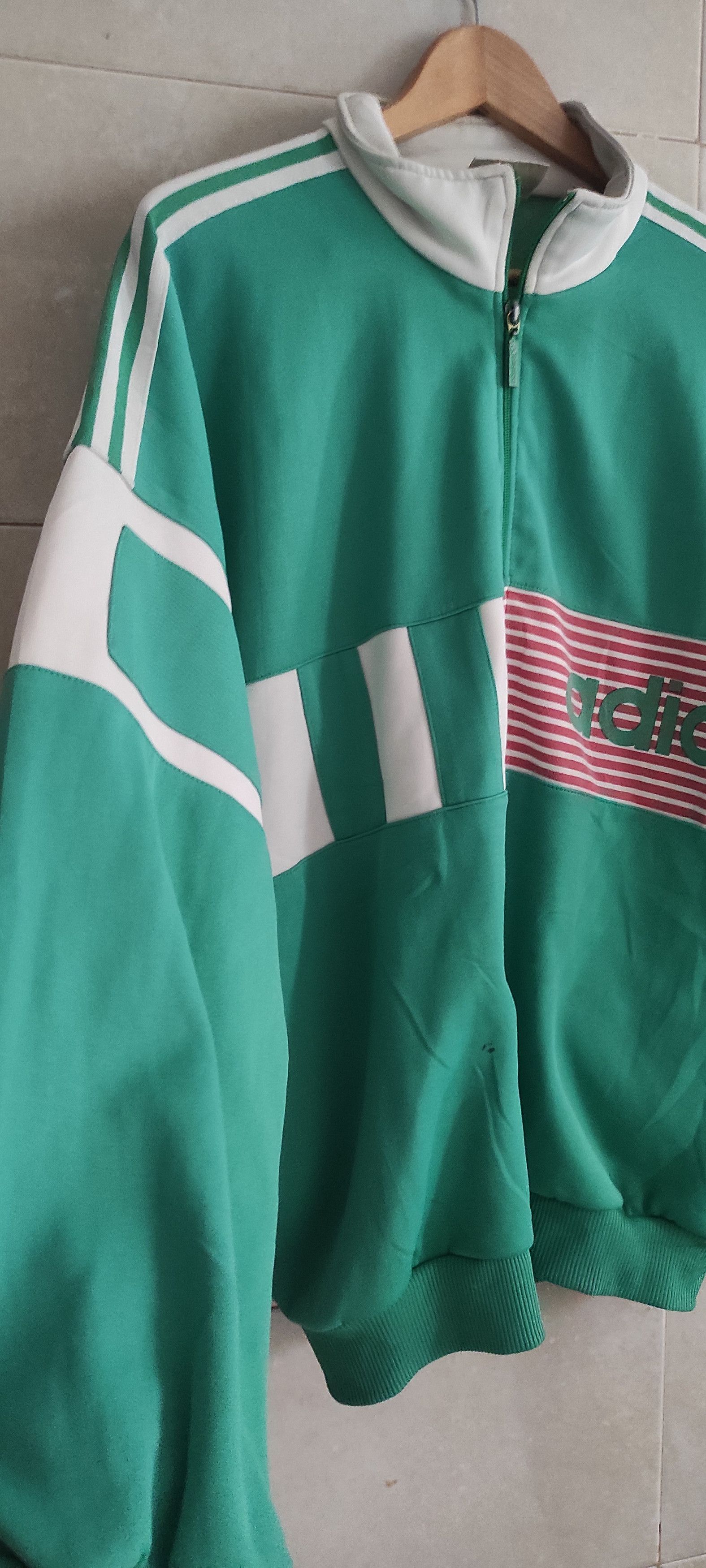 Adidas × Vintage Vintage 1970's Adidas Green Men's Track Jacket Size Size US XL / EU 56 / 4 - 6 Thumbnail