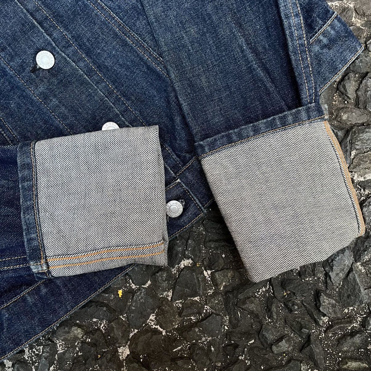 Helmut Lang Helmut lang AW1999 Elongated Sleeves Denim Trucker Jacket Size US M / EU 48-50 / 2 - 8 Thumbnail