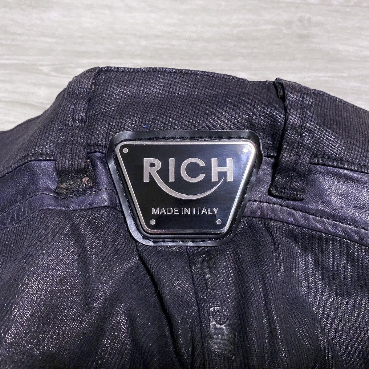 John Richmond Richmond Denim Graphite Multizip Biker Vintage Pants Trouser Size 28" / US 6 / IT 42 - 21 Thumbnail