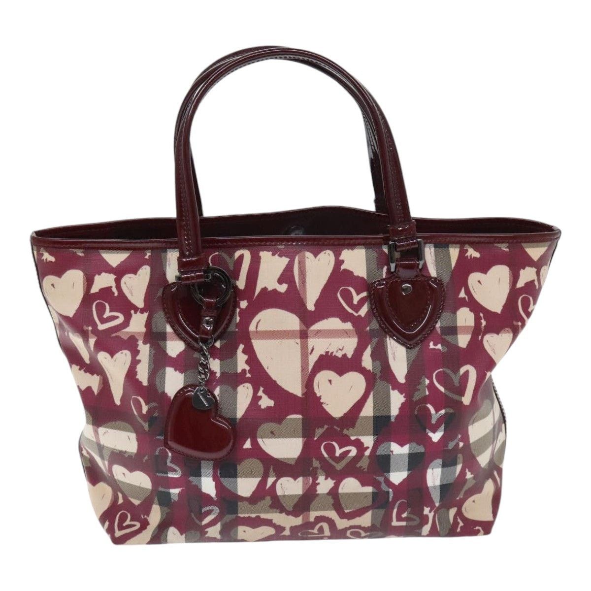 Burberry Burberry Nova Check Tote Bag Pvc Beige Silver Size ONE SIZE - 13 Thumbnail