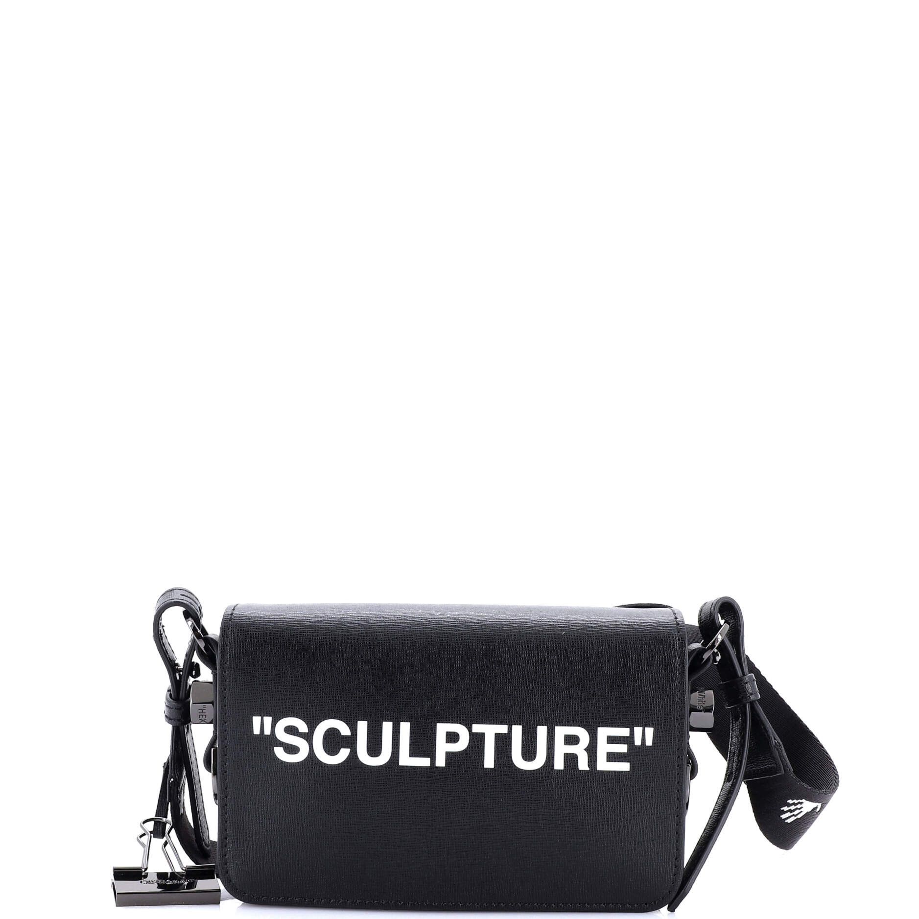 Off-White Binder Clip Flap Bag Size ONE SIZE - 1 Thumbnail