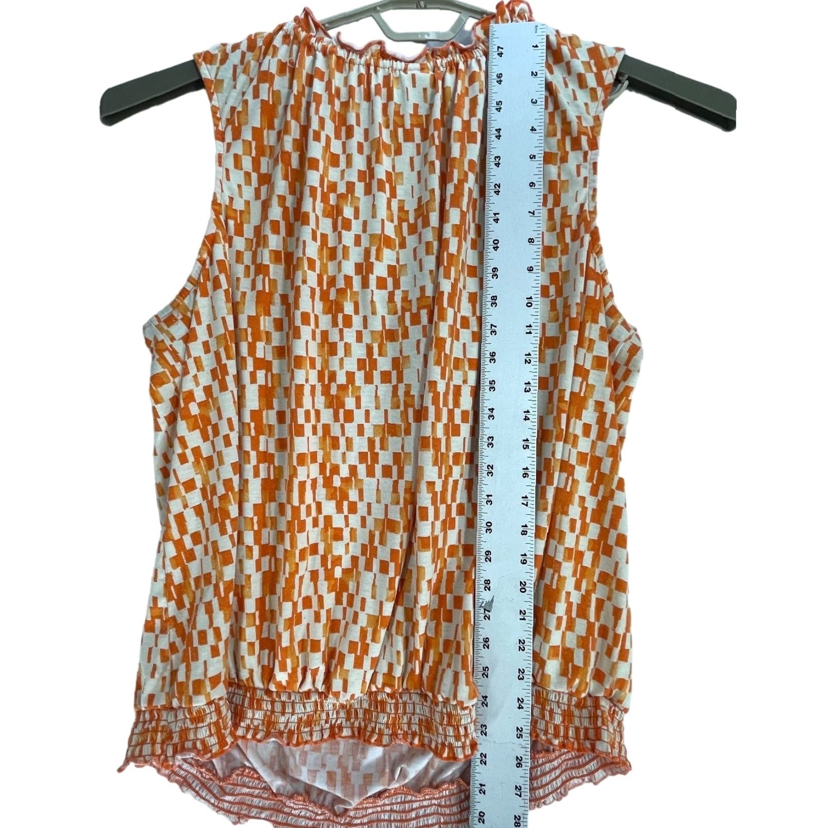 Faded Glory Faded Glory Tank 4X Plus Size Orange Geometric Sleeveless Scoop Neck Tunic Women Summer Spring Fall Winter Pilling Size XXL / US 16-18 / IT 52-54 - 4 Thumbnail
