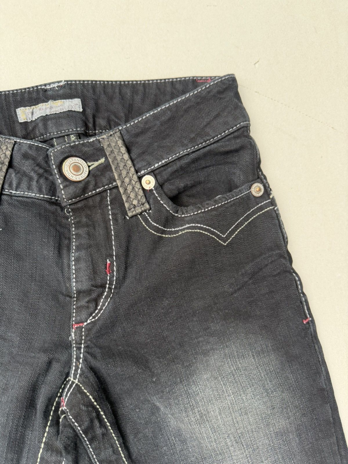 Japanese Brand COX Lace up flare jeans Size US 26 / EU 42 - 4 Thumbnail