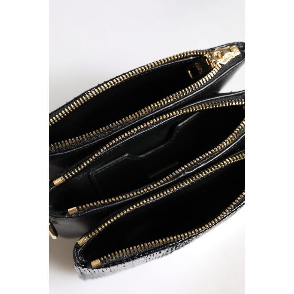 Dolce & Gabbana Dolce & Gabbana Black Exotic Leather Shoulder Sling Clutch B Size ONE SIZE - 8 Thumbnail