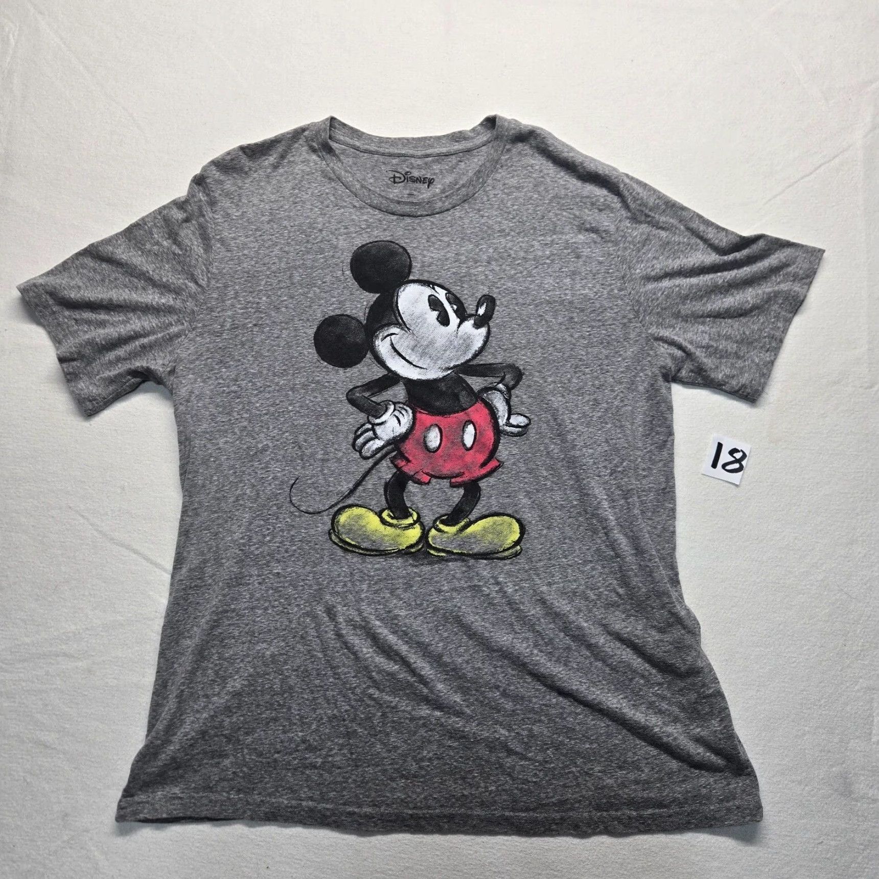Disney VINTAGE Disney Women's T-Shirt Mini Mouse Gray Short Sleeve 2X Plus Size Cotton 90s Ladies Size XXL / US 16-18 / IT 52-54 - 2 Thumbnail