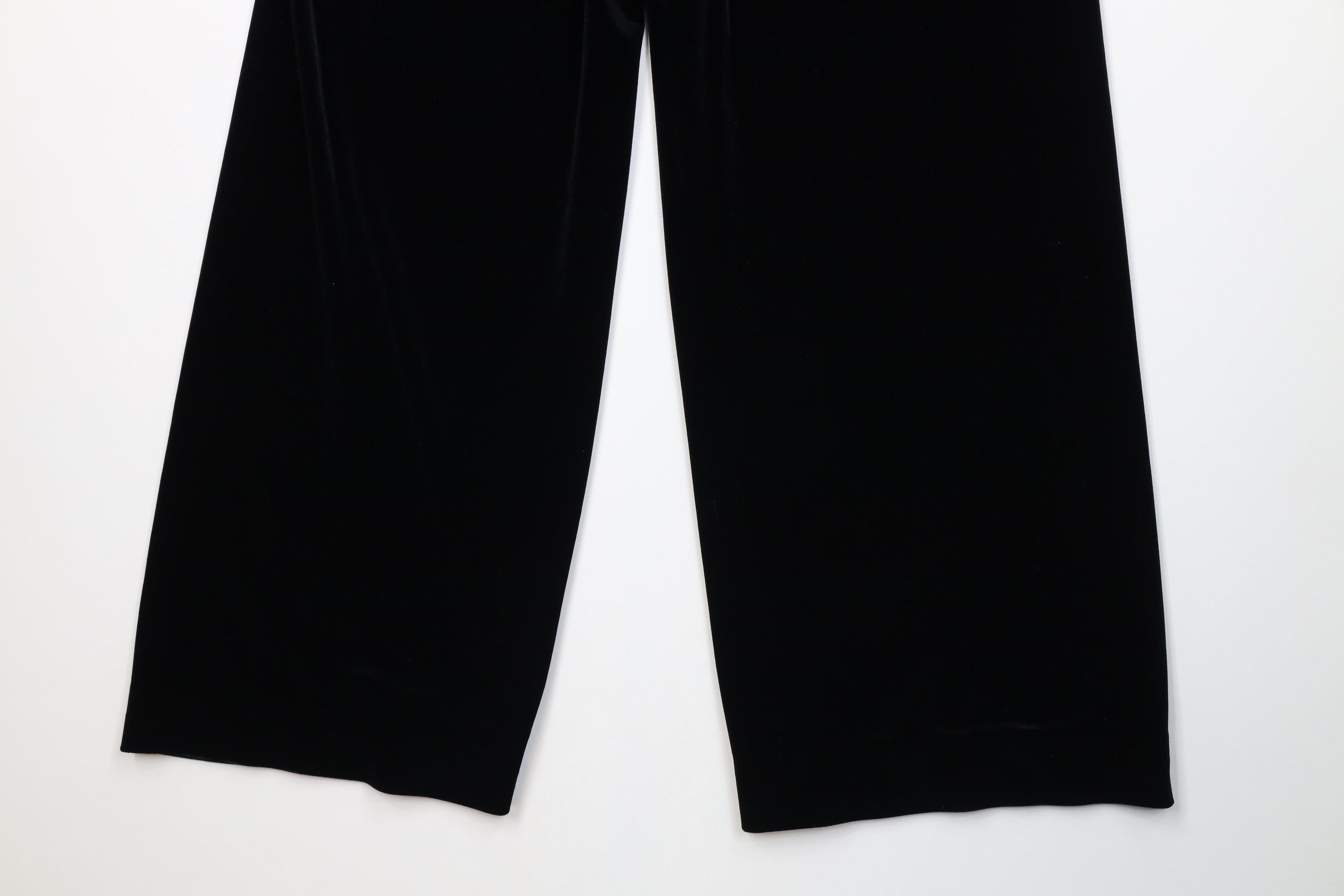 Vintage Vintage 90s Babydoll Velvet Velour Wide Leg Pants Black Size 26" / US 2 / IT 38 - 11 Thumbnail