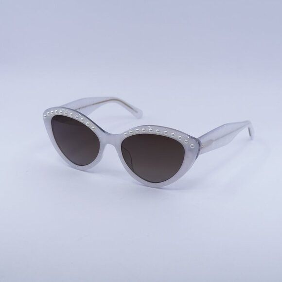 Kate Spade 🕶️New Kate Spade JUNI/G/S PEARL 0VK6 HA White Sunglasses Size ONE SIZE - 5 Thumbnail