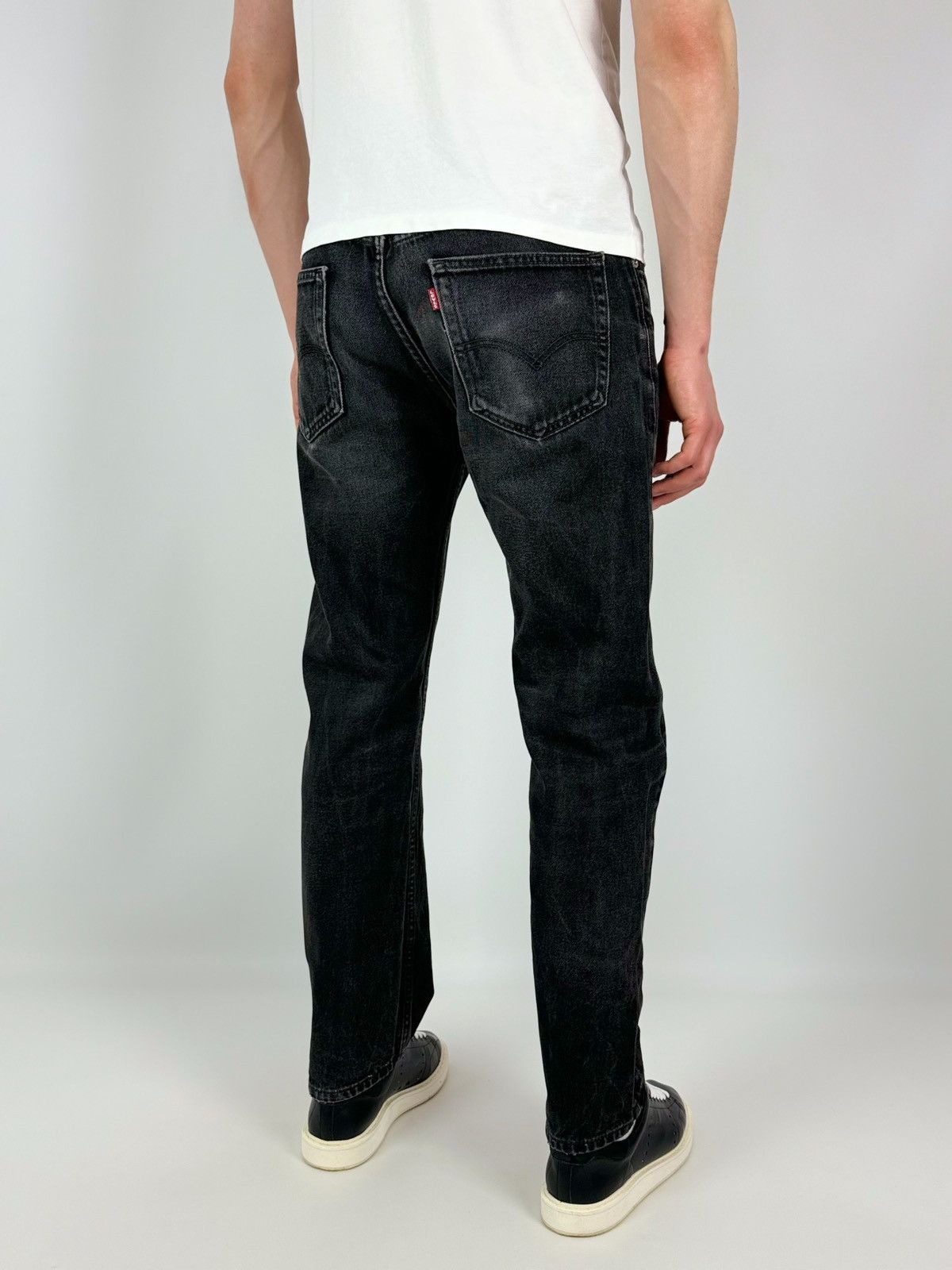 Levi's Y2K Vintage Levi’s 505 Washed Black Jeans Size US 33 - 2 Thumbnail