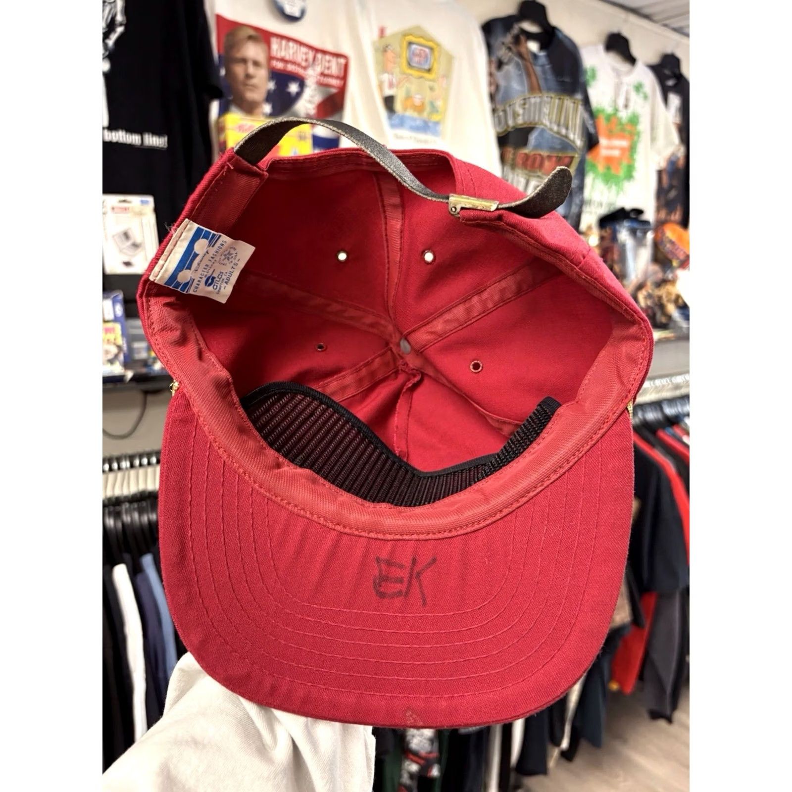 Disney VINTAGE Disney MGM STUDIOS TRUCKER HAT RED/MAROON GOLD EMBROIDERED USA MADE One Size Adult Unisex Size ONE SIZE - 7 Thumbnail