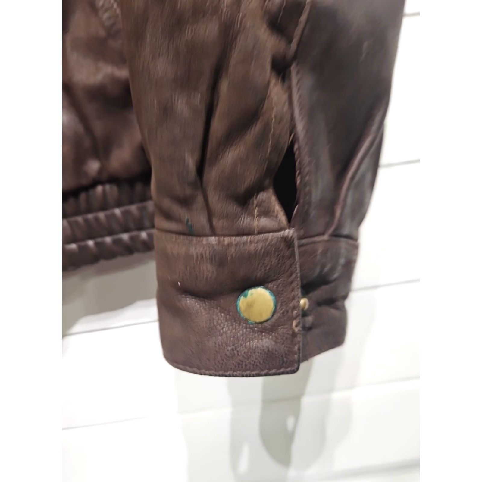 Vintage VINTAGE Adventure Bound Brown Suede Leather Jacket Coat Mens XL Western 90s Flight/Bomber Leather Bomber Jacket Mens XL Brown Zipper Size US XL / EU 56 / 4 - 7 Thumbnail