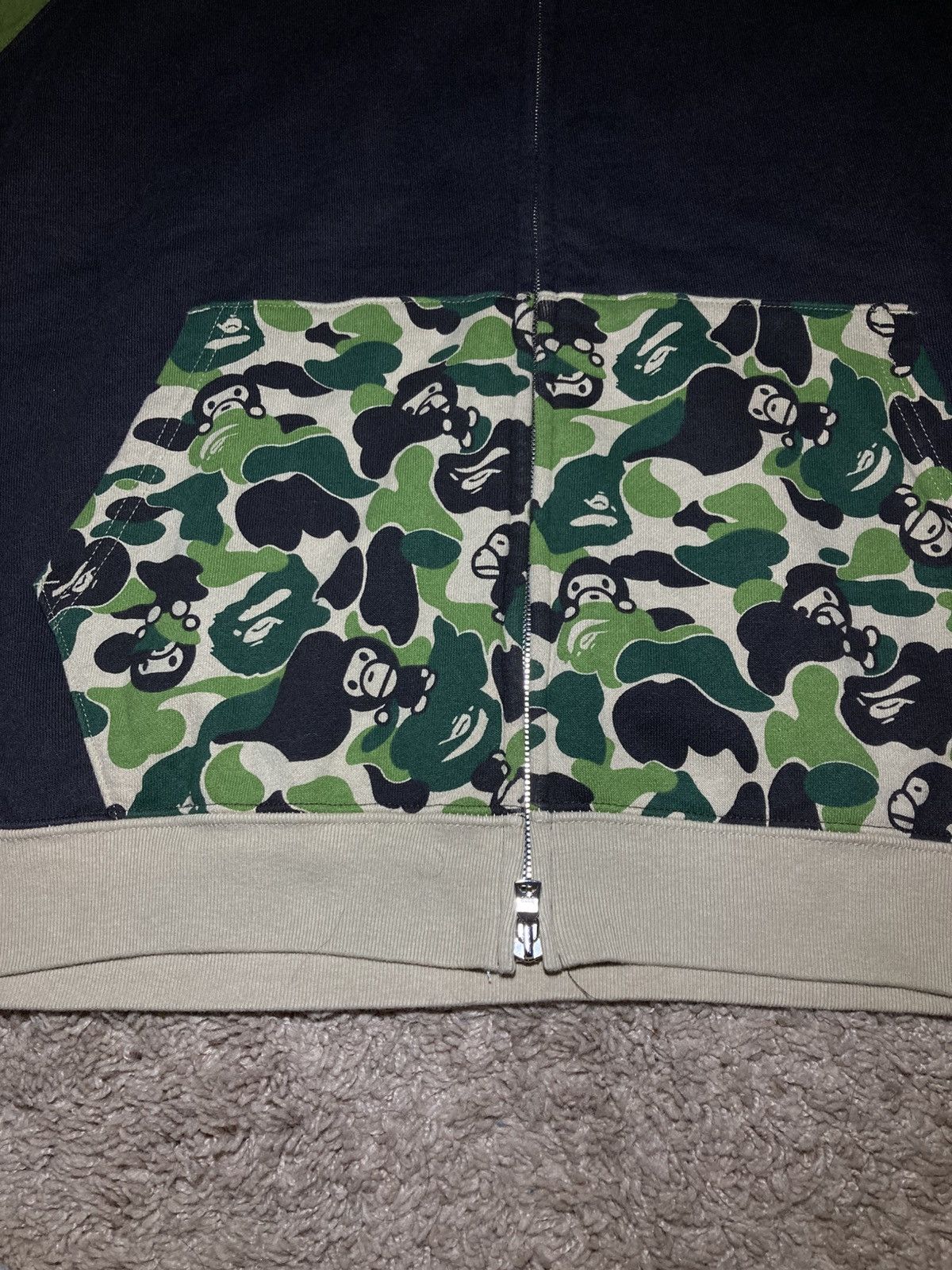 Bape 2008 Bape Baby Milo Camo Raglan Full Zip Multi 2000s Nigo Size US L / EU 52-54 / 3 - 4 Thumbnail