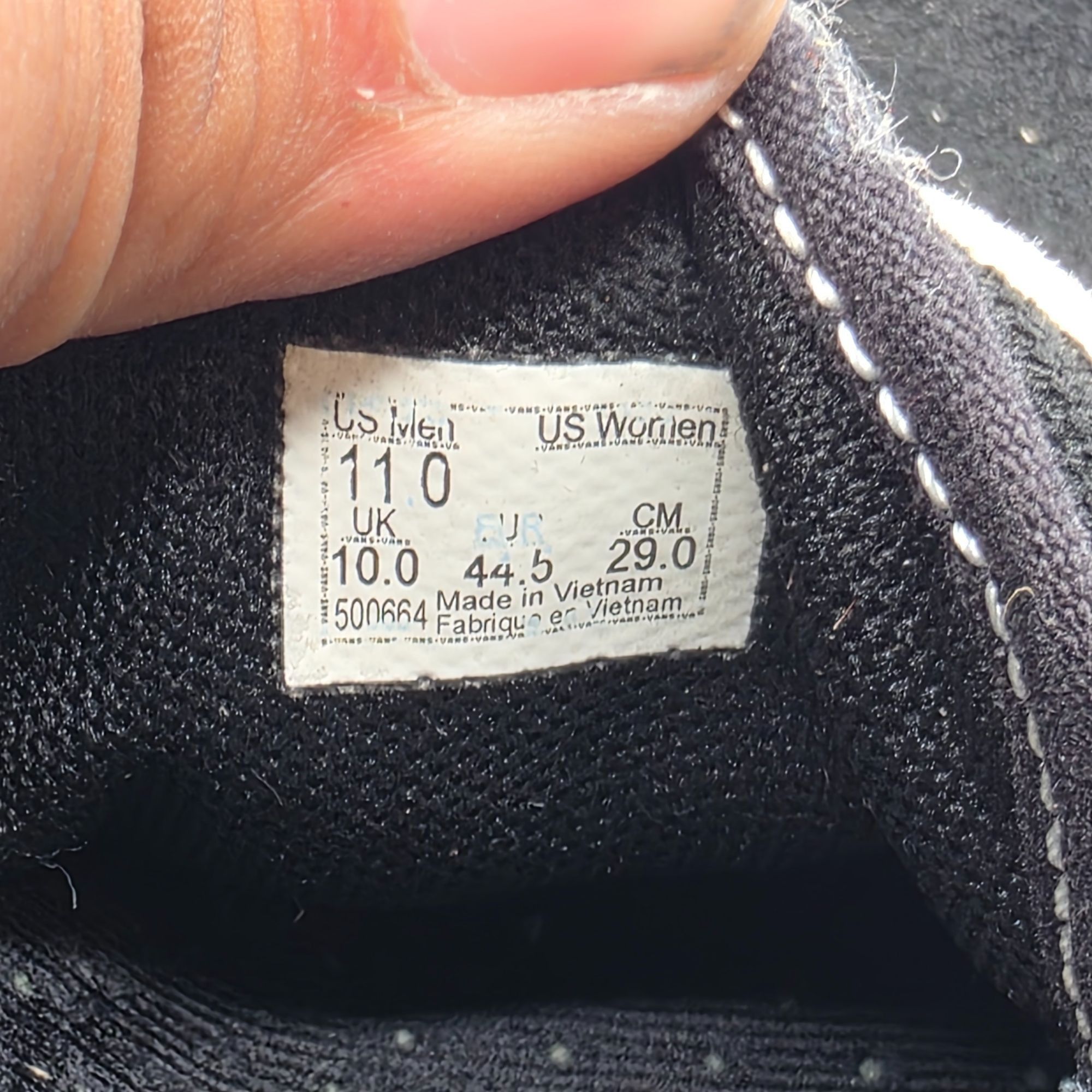 Vans Vans Era Comfycush Mens Size 11 Black Marshmallow Sneakers S Size US 11 / EU 44 - 6 Thumbnail