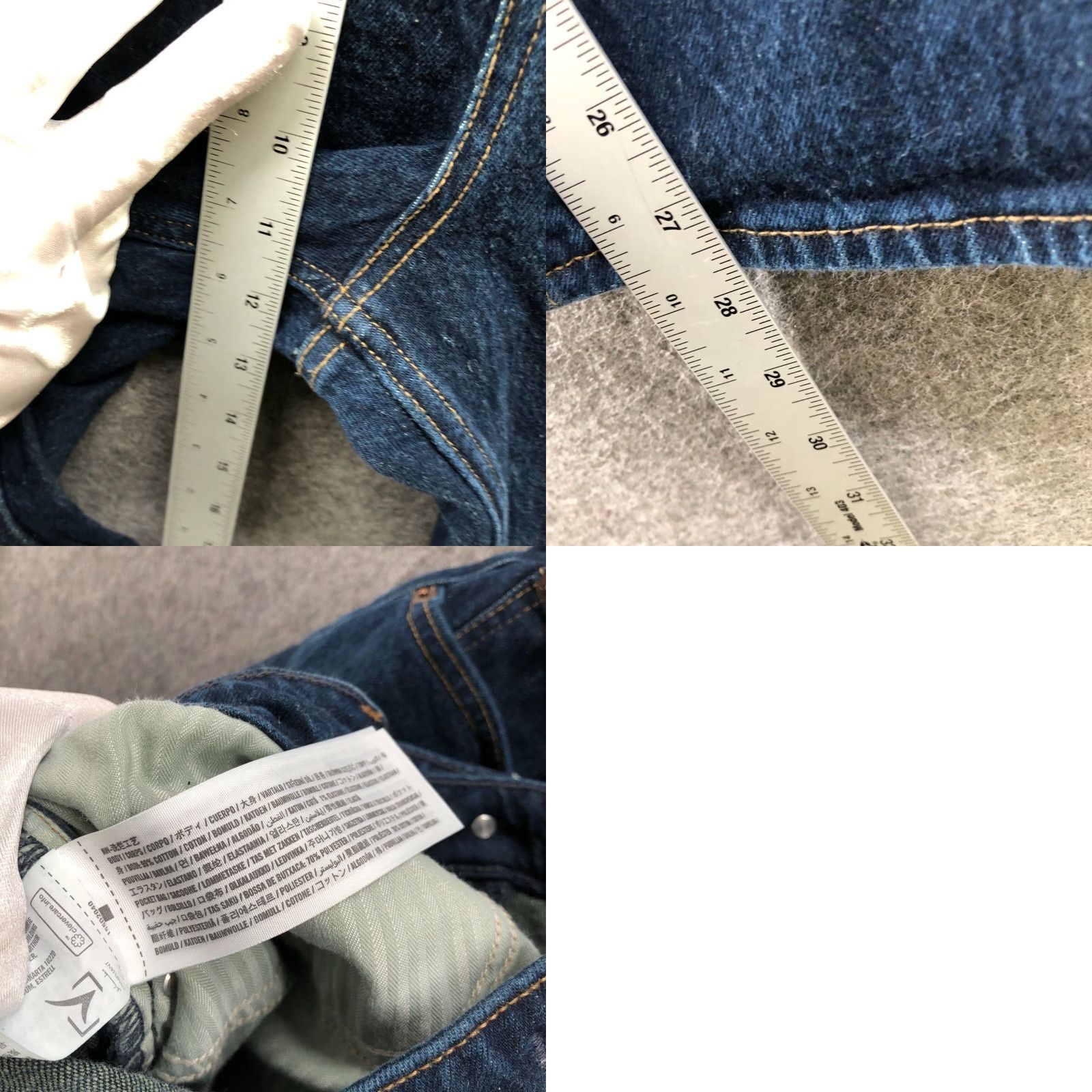 Abercrombie & Fitch Abercrombie & Fitch Jeans Women 34P Blue Dark Wash Mid Rise 90s Straight 5-Pocket Denim Cotton Blend Petite Inseam 28in Vintage No Size 24" / US 00 / IT 34 - 8 Thumbnail