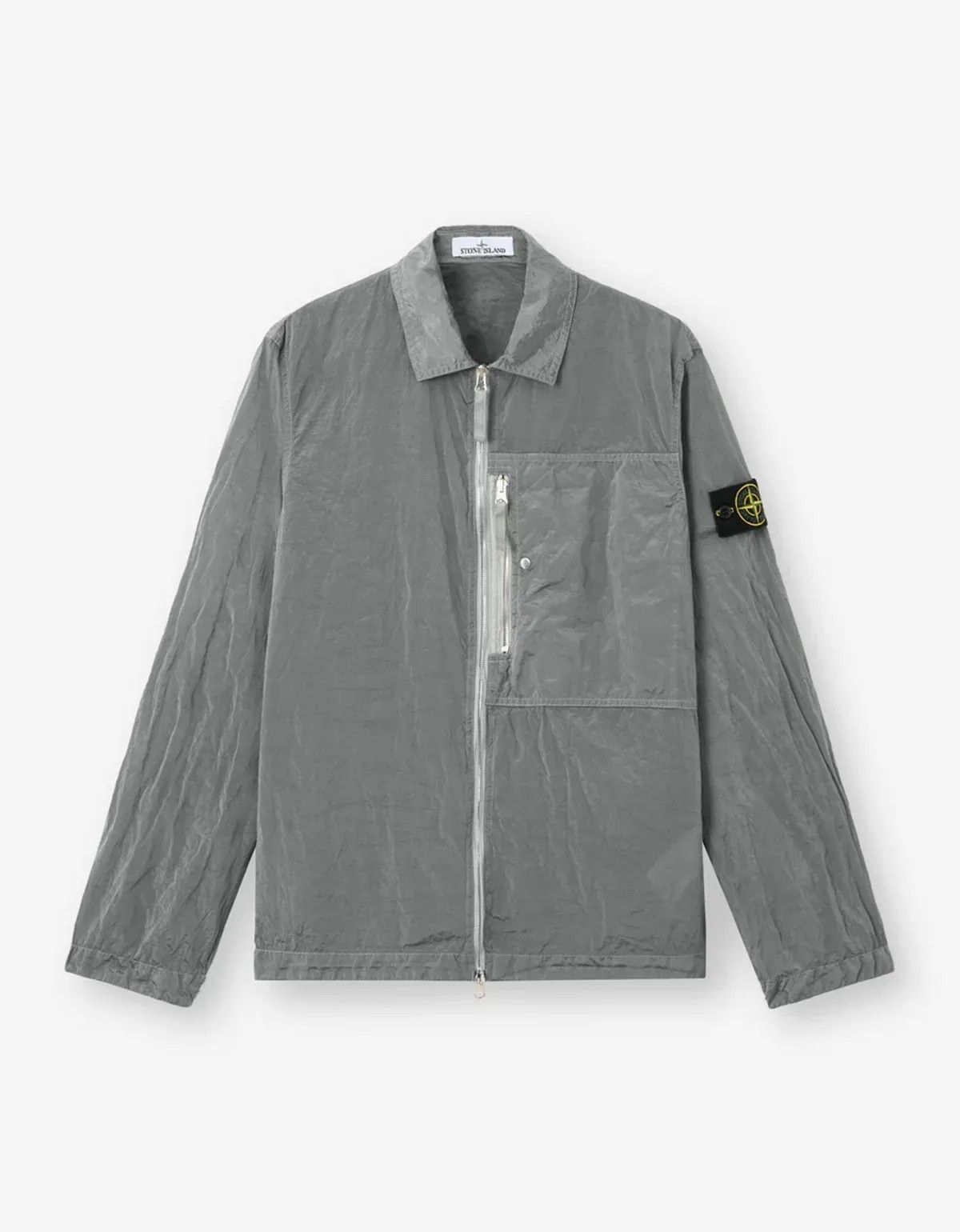 Stone Island Stone Island Grey Nylon Metal Overshirt Size US S / EU 44-46 / 1 - 1 Thumbnail