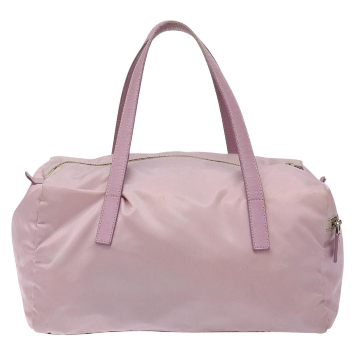 Prada PRADA Boston Bag Nylon Pink Silver Size ONE SIZE - 3 Thumbnail