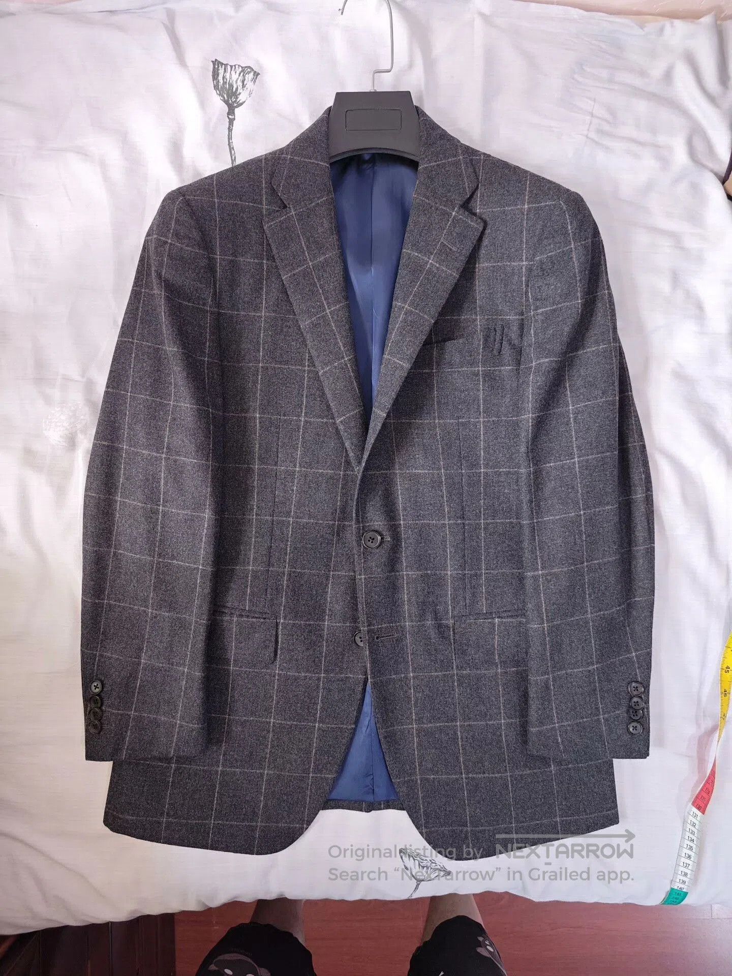 Carlo Pignatelli Custom Made Gray Wool Blazer. Size US S / EU 44-46 / 1 - 6 Thumbnail