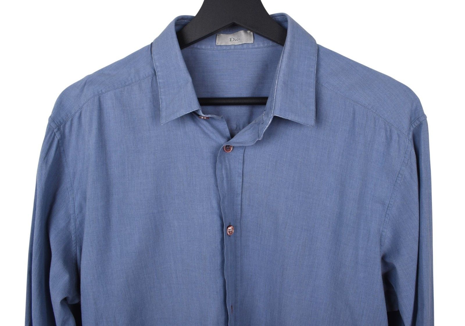 Dior Dior Homme Men Shirt Bee Light Blue Size 41/M, S1688 Size US M / EU 48-50 / 2 - 2 Thumbnail