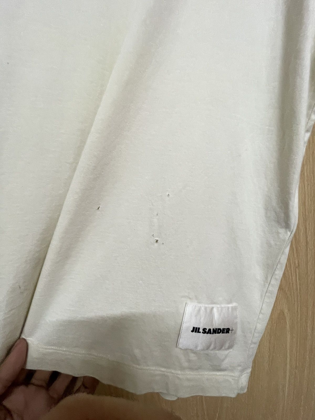 Jil Sander Distressed Jil Sander Blank Tee Size US XL / EU 56 / 4 - 5 Thumbnail