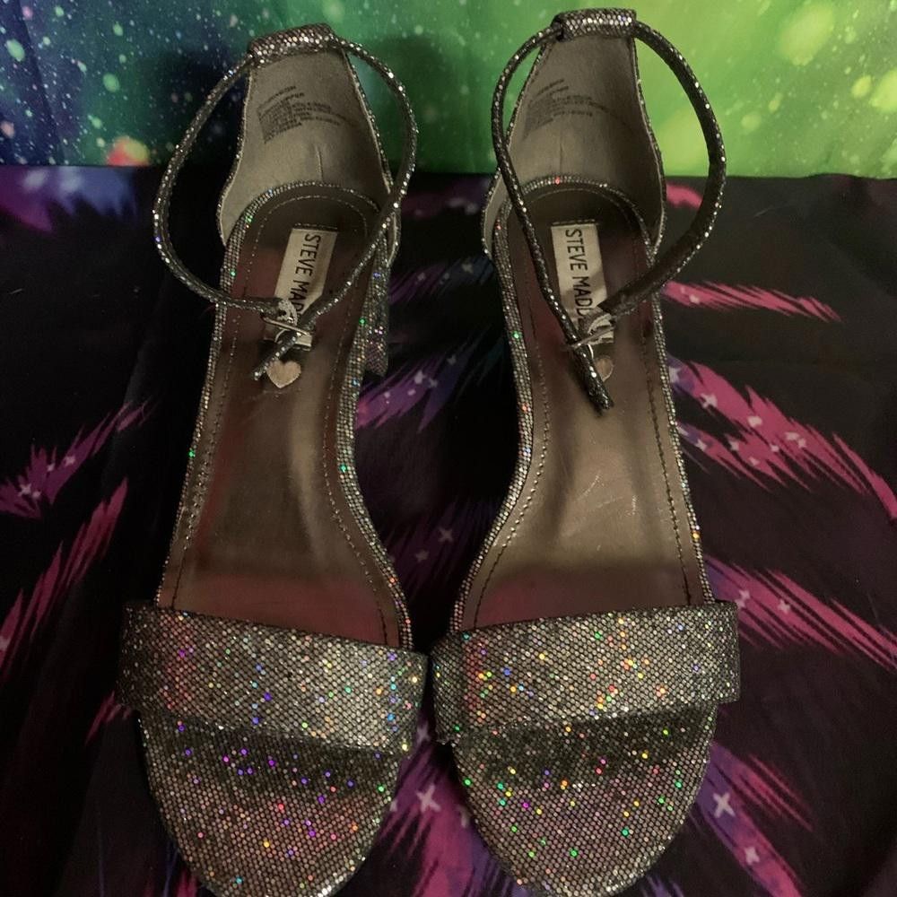 Steve Madden Steve Madden Sparkly Heels – Glamorous Evening Sandals Size US 6 / IT 36 - 1 Thumbnail