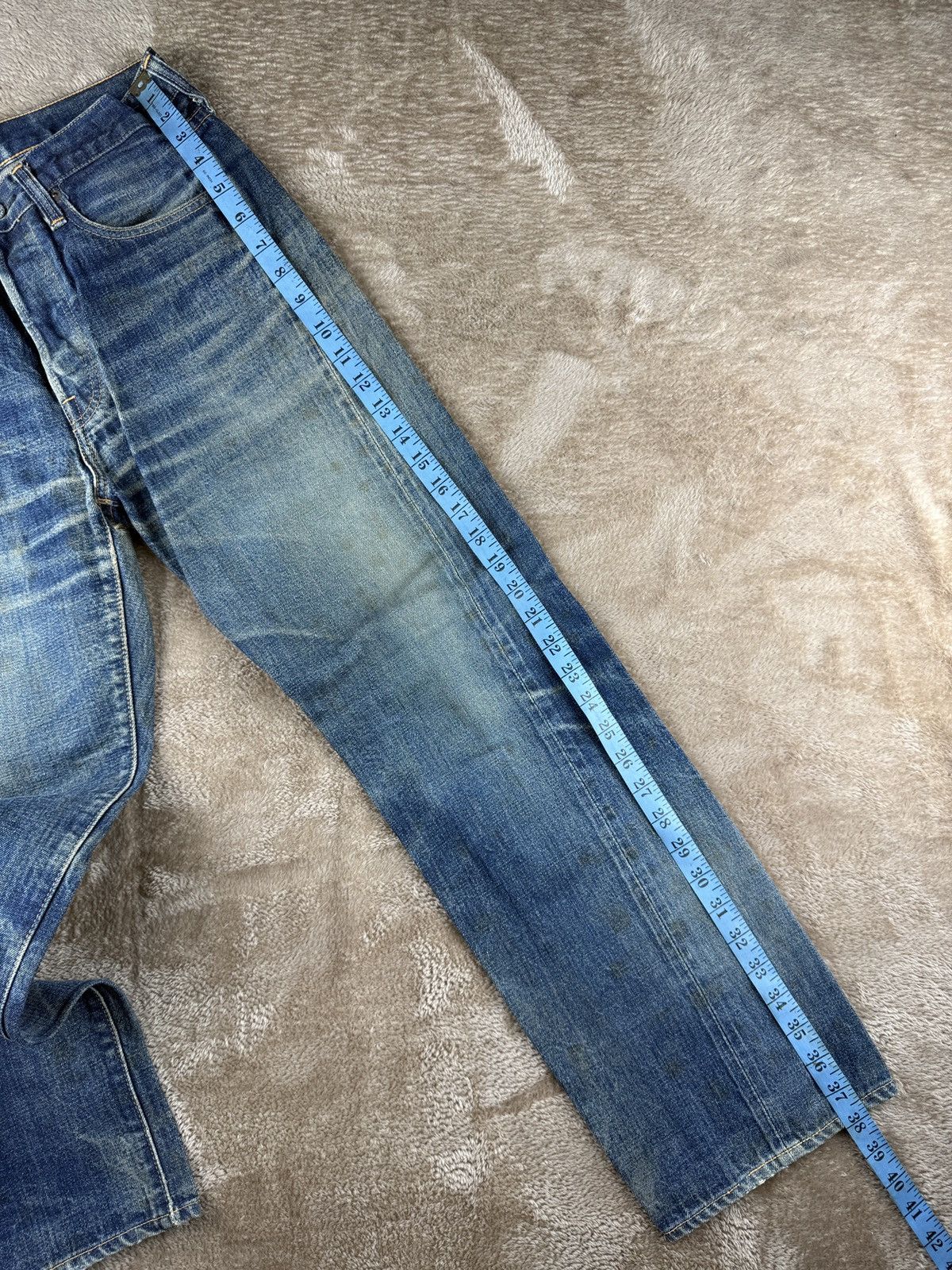 Denime Vtg Denime Lot66 jeans Selvedge Japan Made Grunge Style Size US 29 - 18 Thumbnail