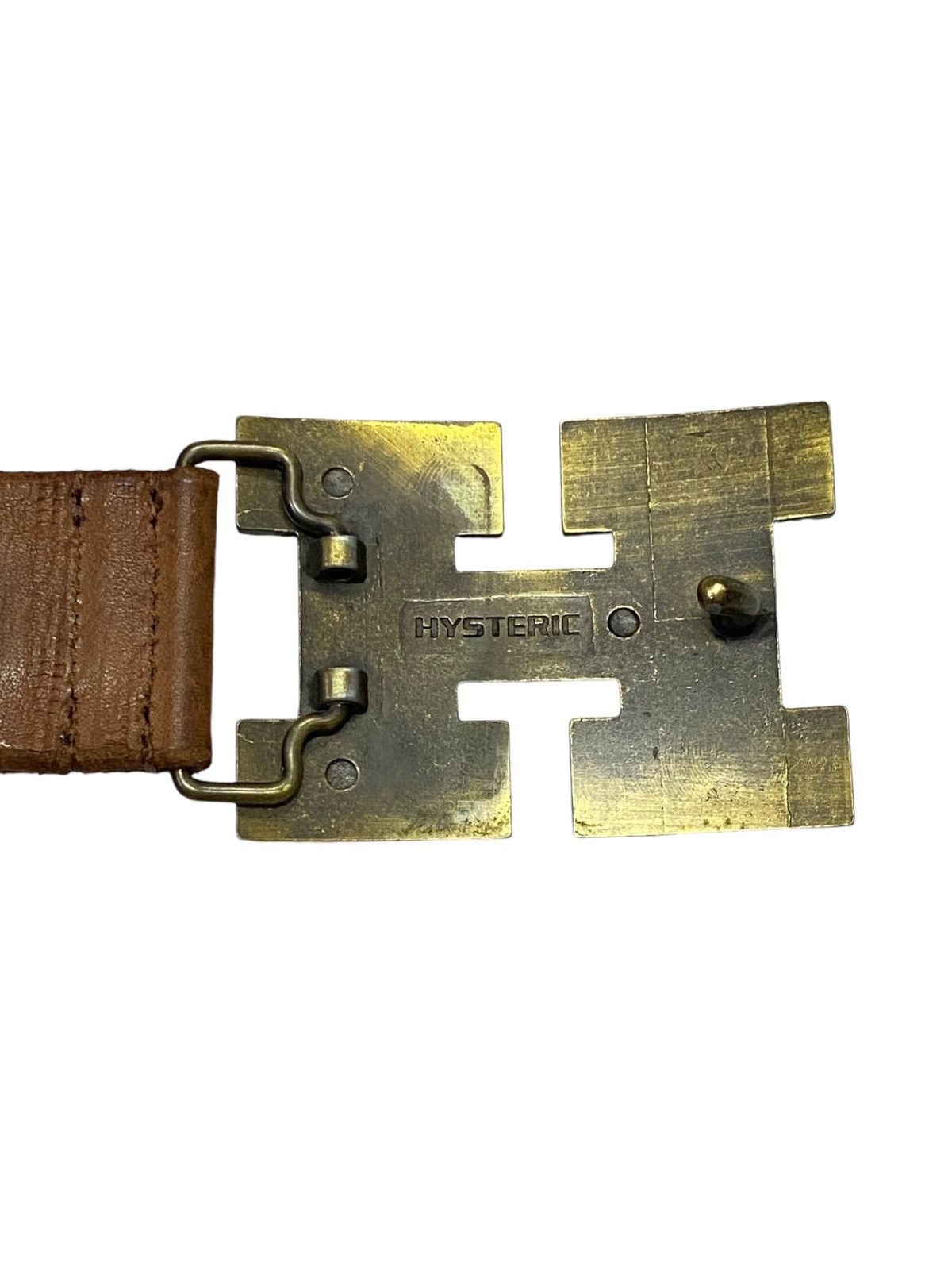Hysteric Glamour Rare🔥Hysteric Glamour H Logo Leather Gesper Belts Size 34 - 9 Thumbnail