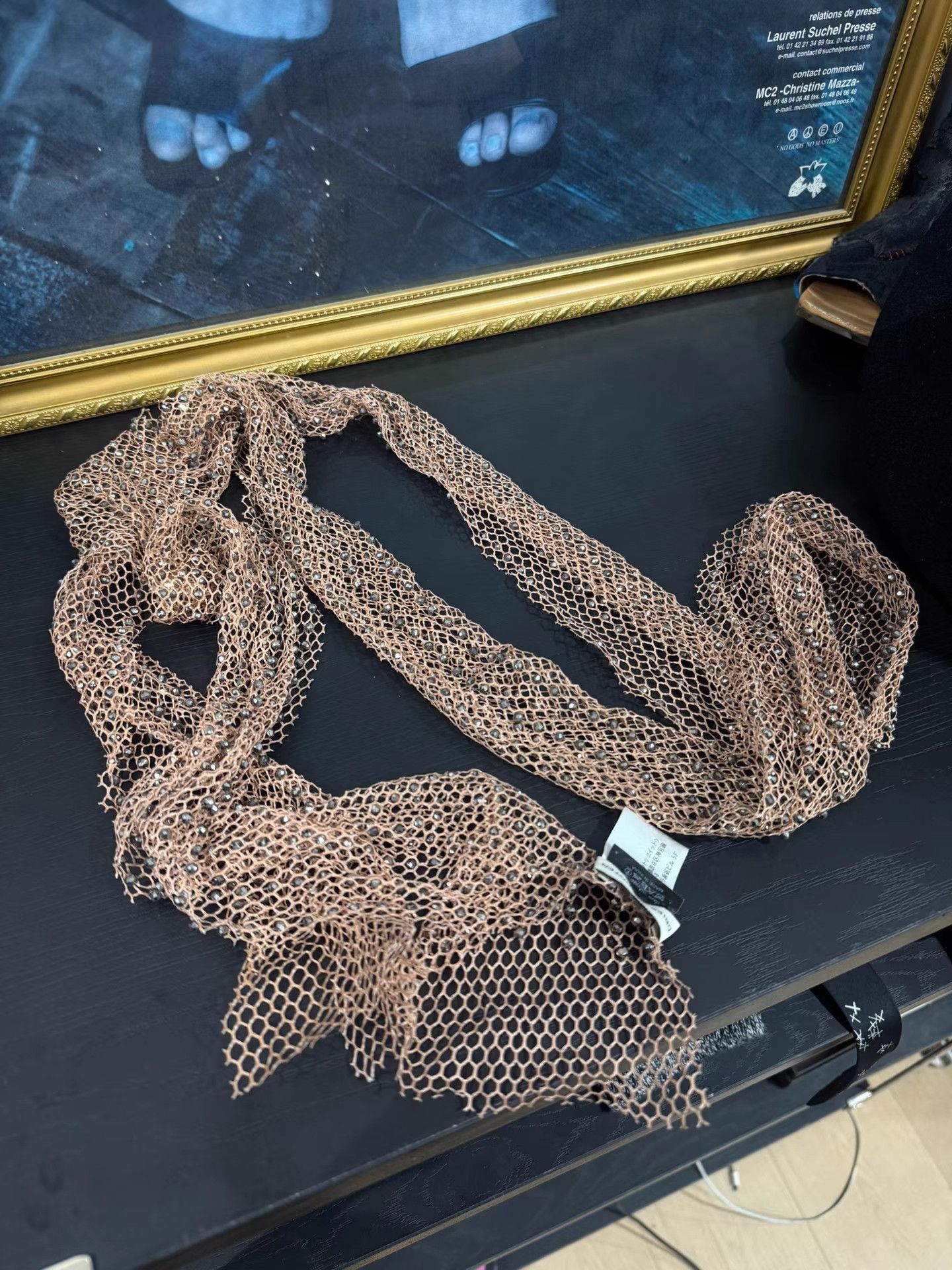 Dries Van Noten Dries van noten Diamond Mesh Scarf K20 Size ONE SIZE - 1 Thumbnail