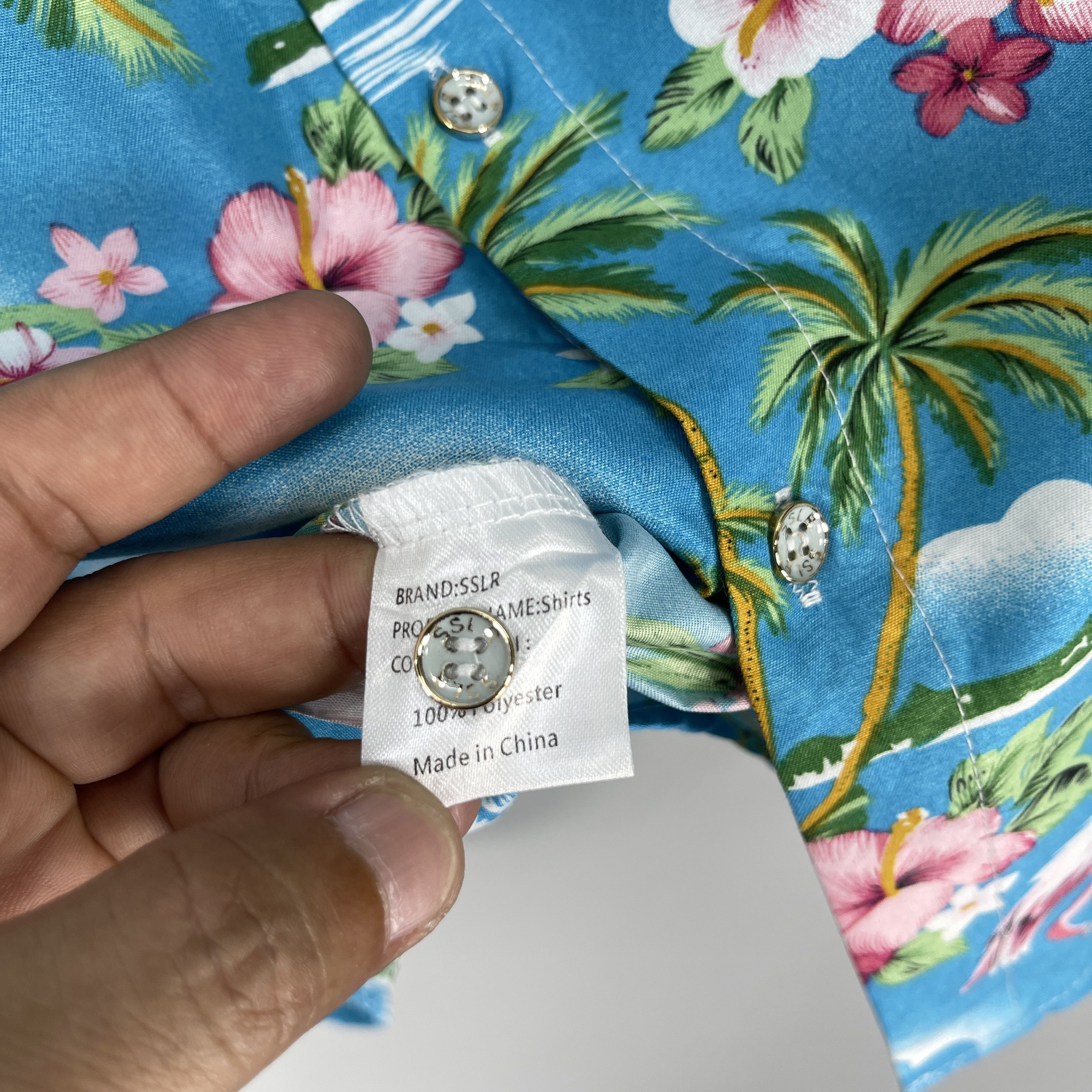 Vintage Vintage Y2K SSLR Flamingo Bird Motive Hawaii Shirt Size US S / EU 44-46 / 1 - 5 Thumbnail