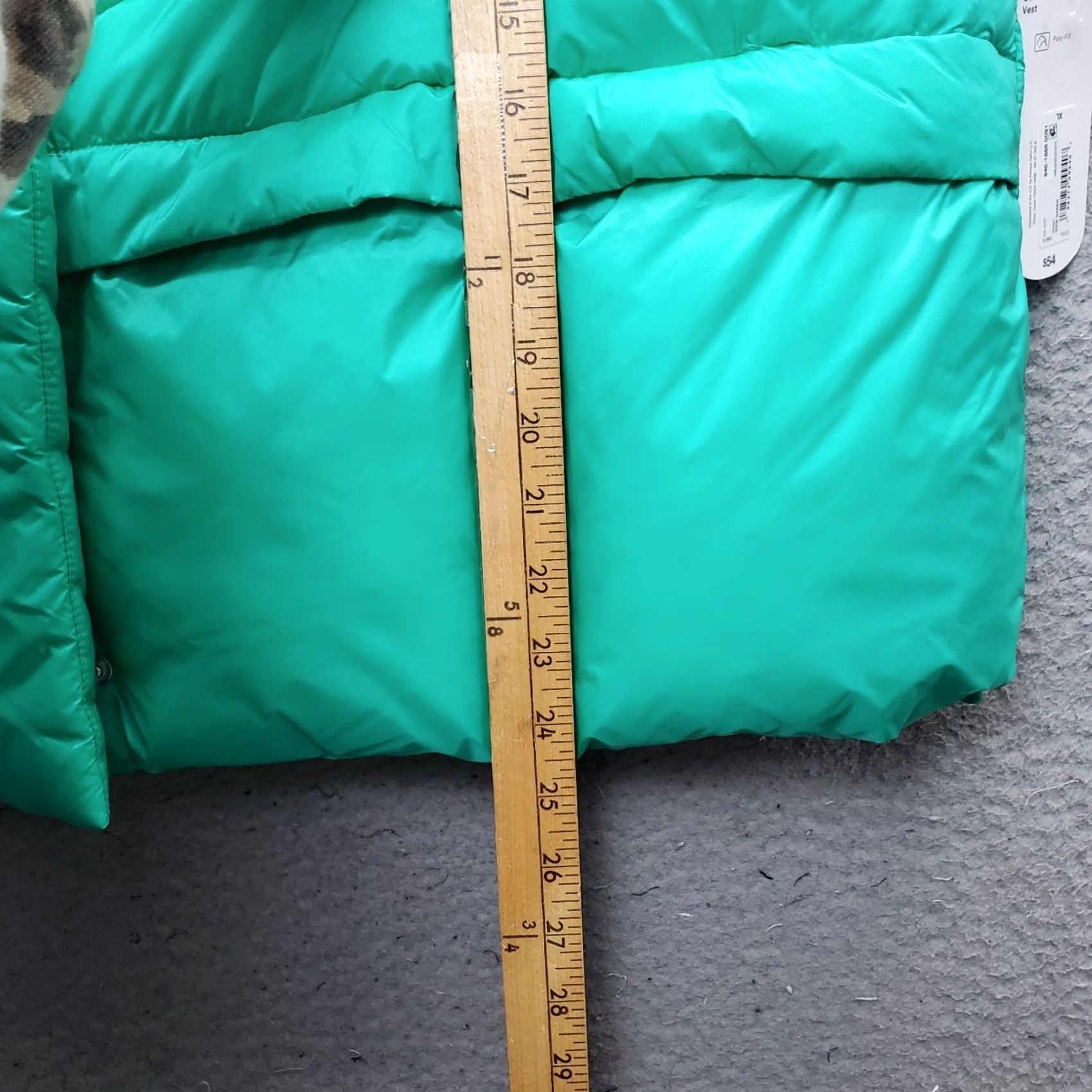 Vintage Xersion Womens Size XL Green Oversized Puffer Vest Mock Neck Full Zip Shirt Jacket Vest Size XL / US 12-14 / IT 48-50 - 3 Thumbnail